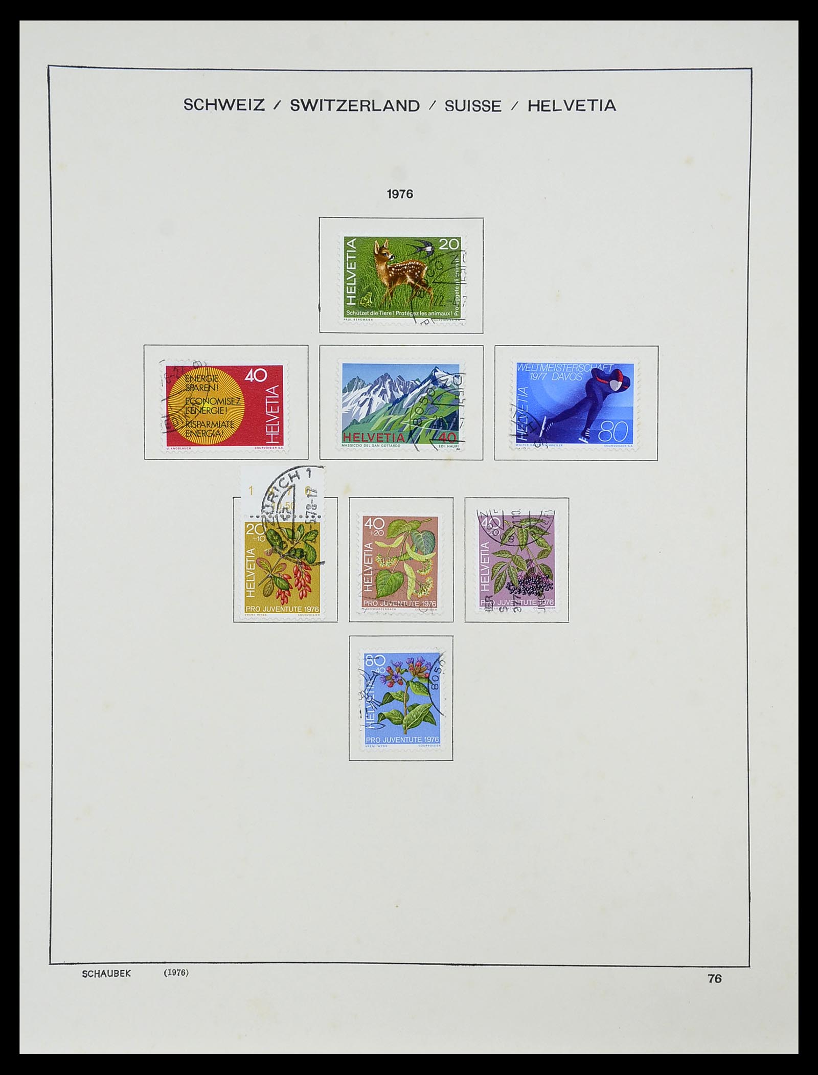 34204 092 - Postzegelverzameling 34204 Zwitserland 1862-2001.