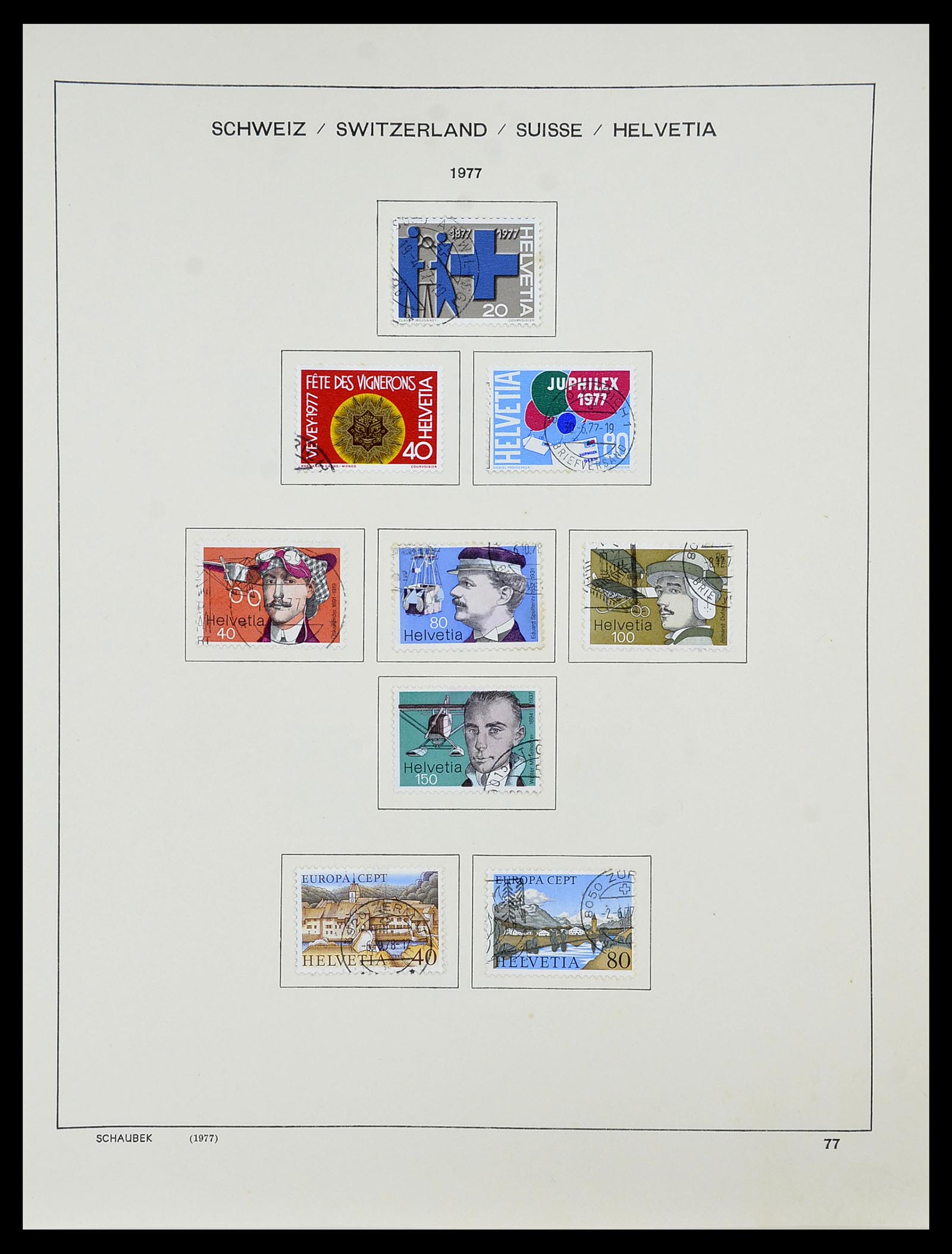 34204 093 - Postzegelverzameling 34204 Zwitserland 1862-2001.