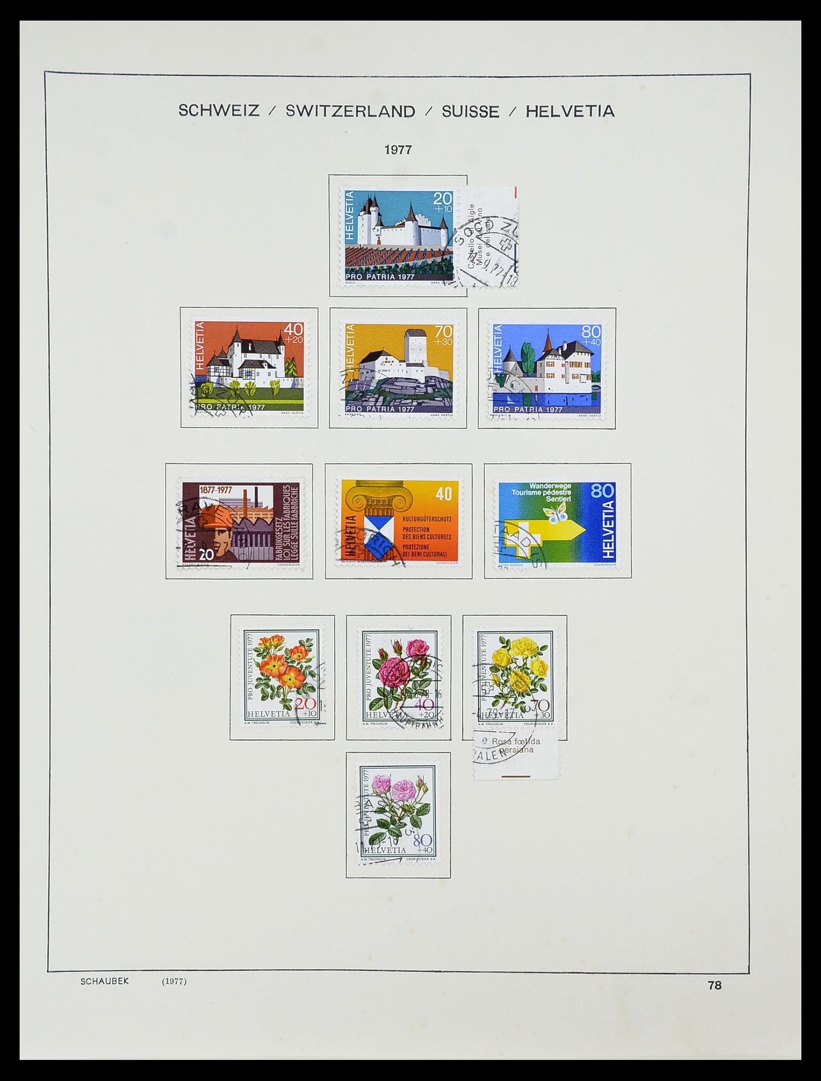 34204 094 - Postzegelverzameling 34204 Zwitserland 1862-2001.