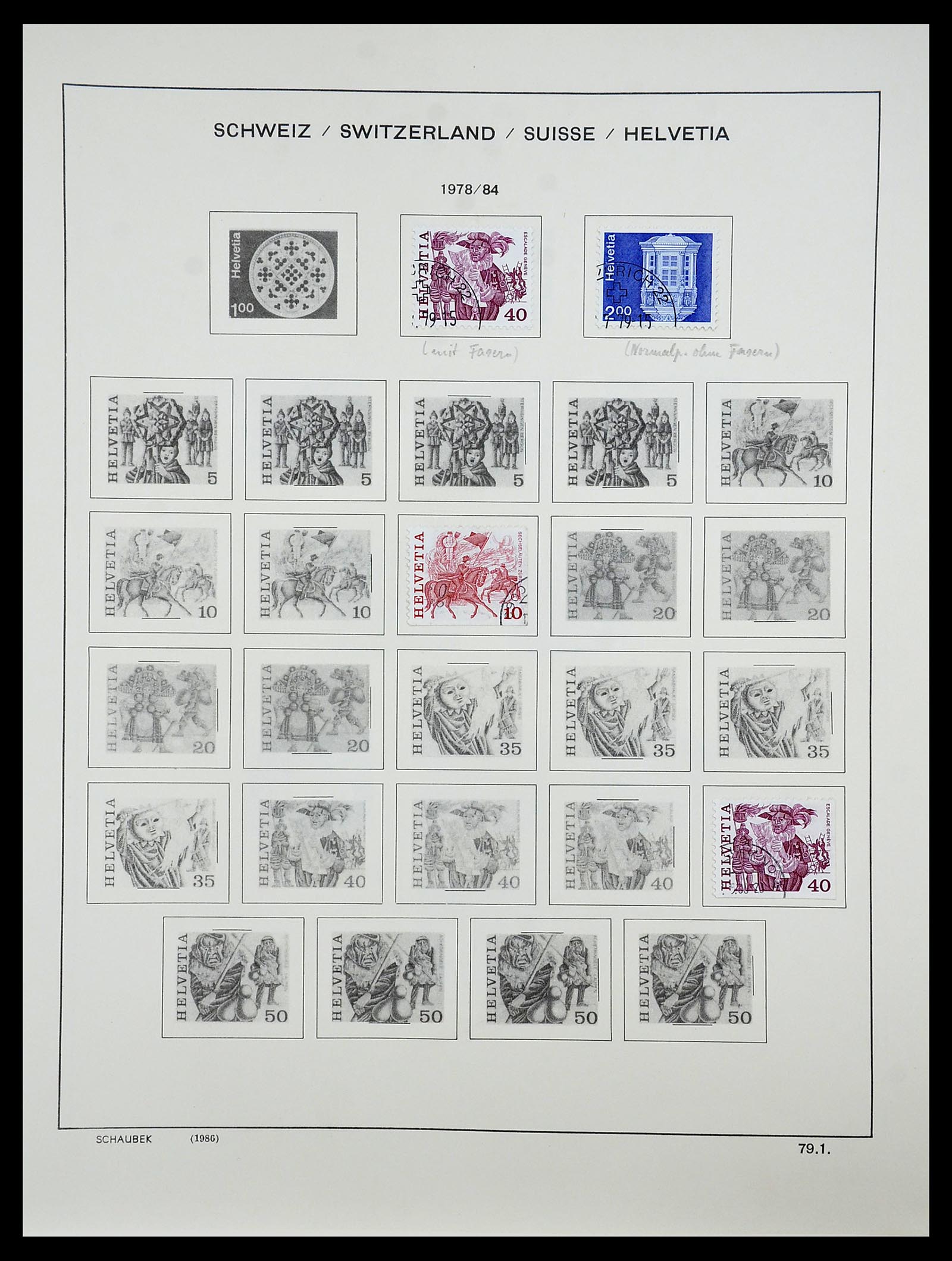 34204 096 - Postzegelverzameling 34204 Zwitserland 1862-2001.