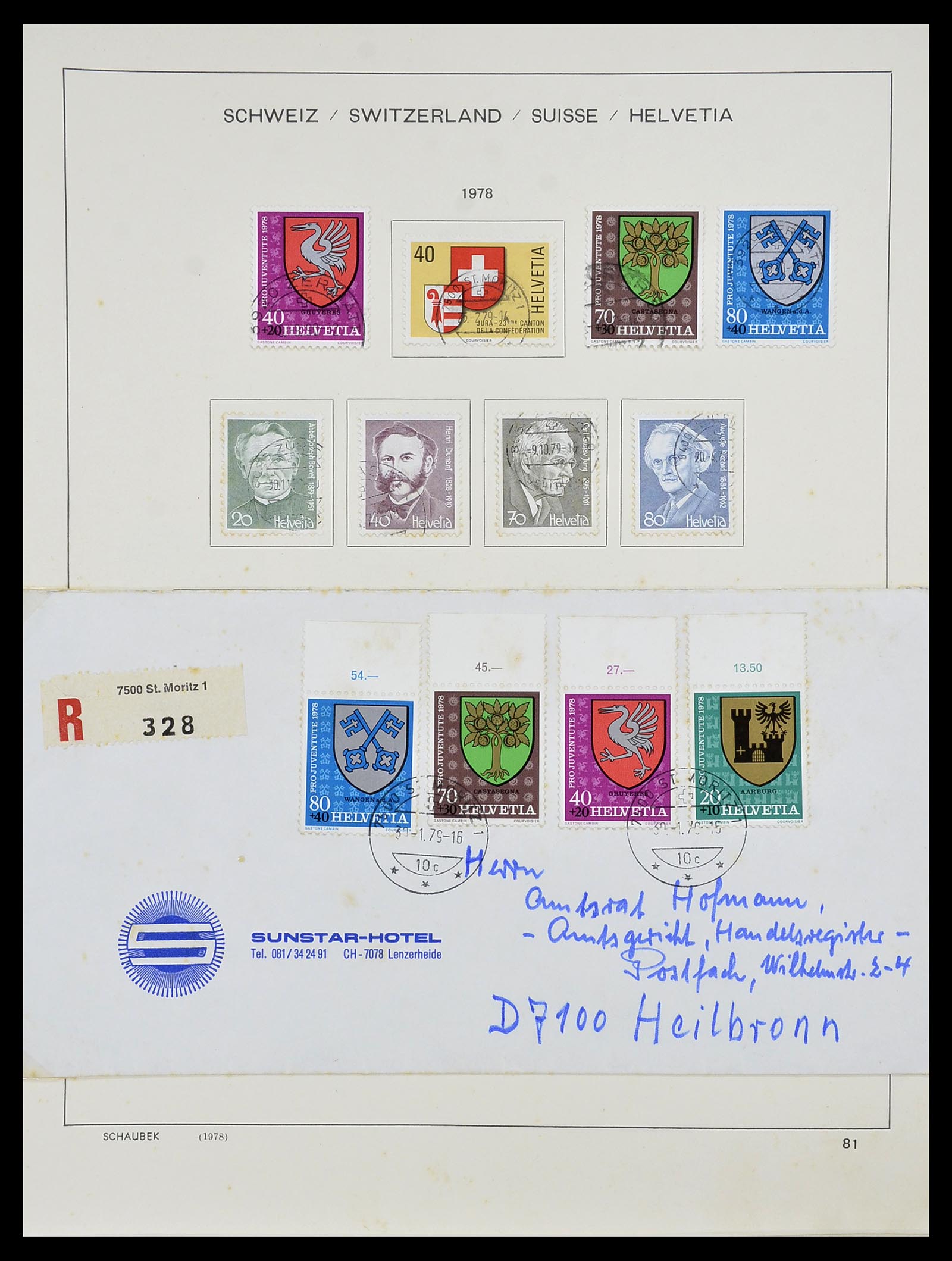 34204 098 - Postzegelverzameling 34204 Zwitserland 1862-2001.