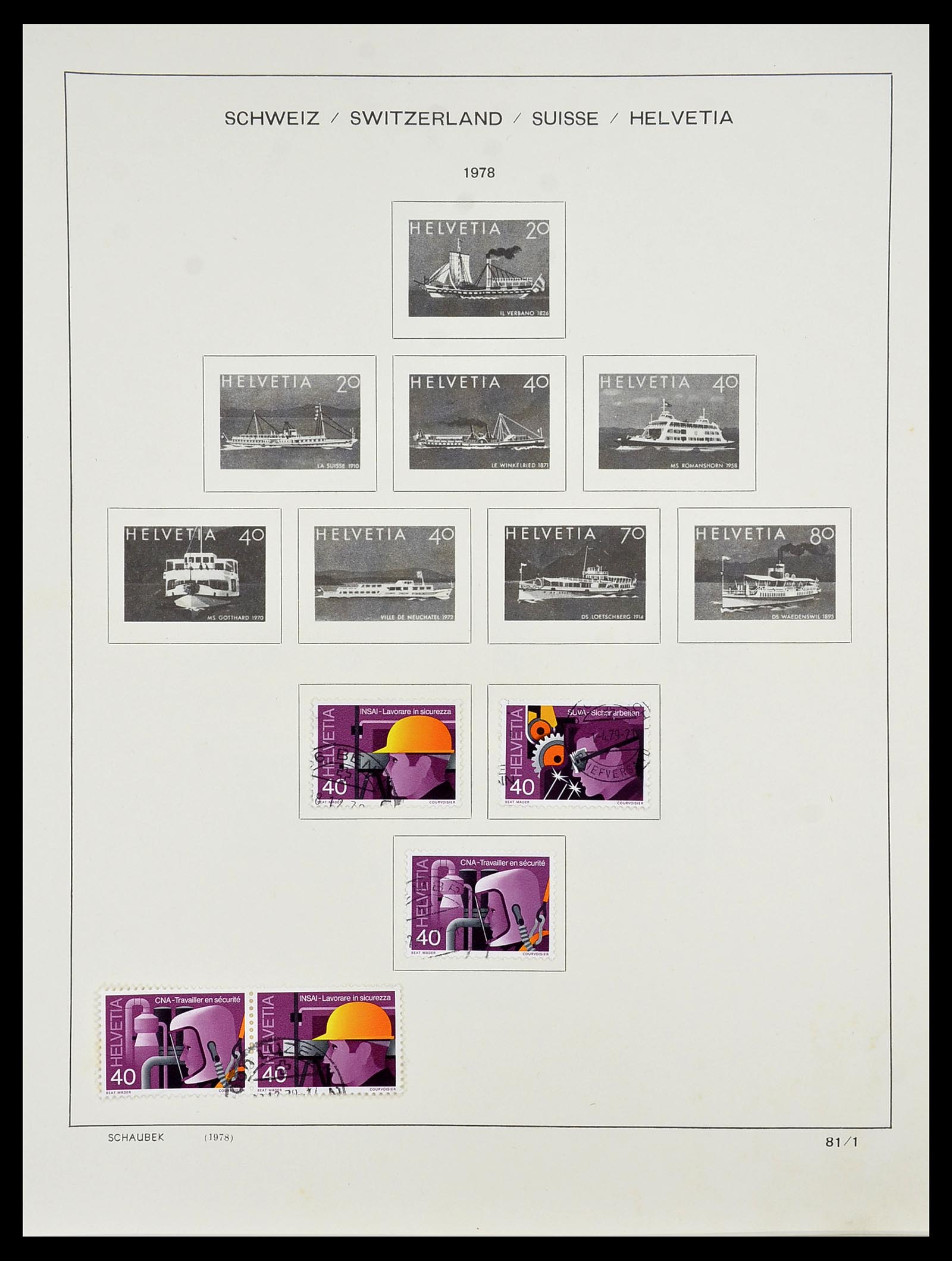 34204 099 - Postzegelverzameling 34204 Zwitserland 1862-2001.