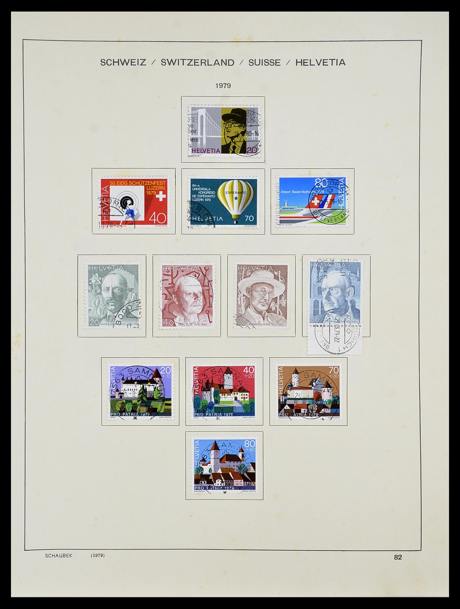 34204 100 - Postzegelverzameling 34204 Zwitserland 1862-2001.
