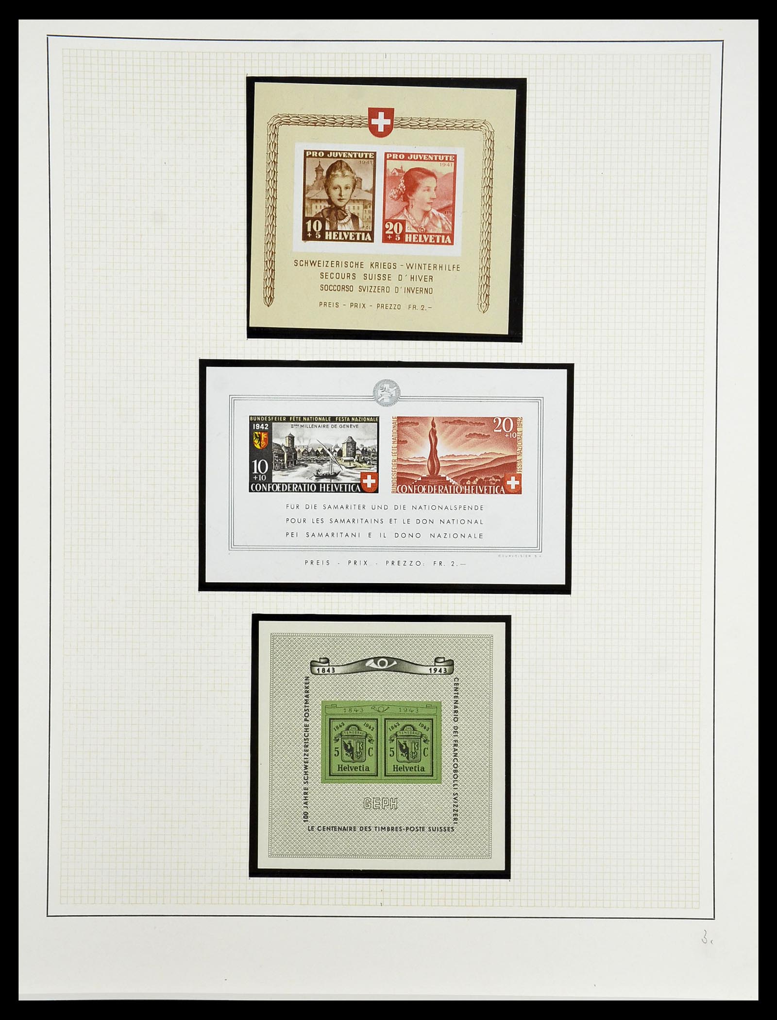34204 244 - Postzegelverzameling 34204 Zwitserland 1862-2001.