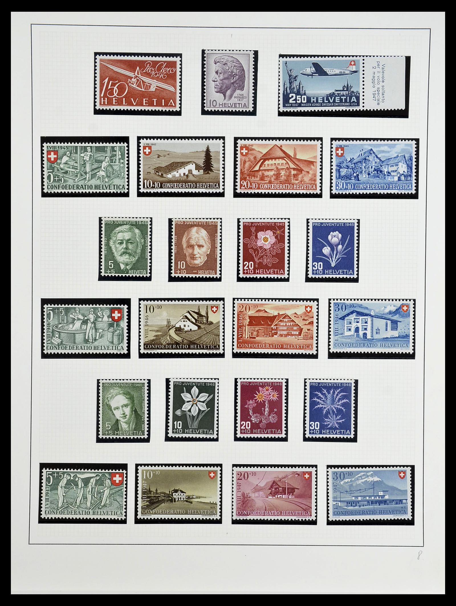 34204 249 - Postzegelverzameling 34204 Zwitserland 1862-2001.