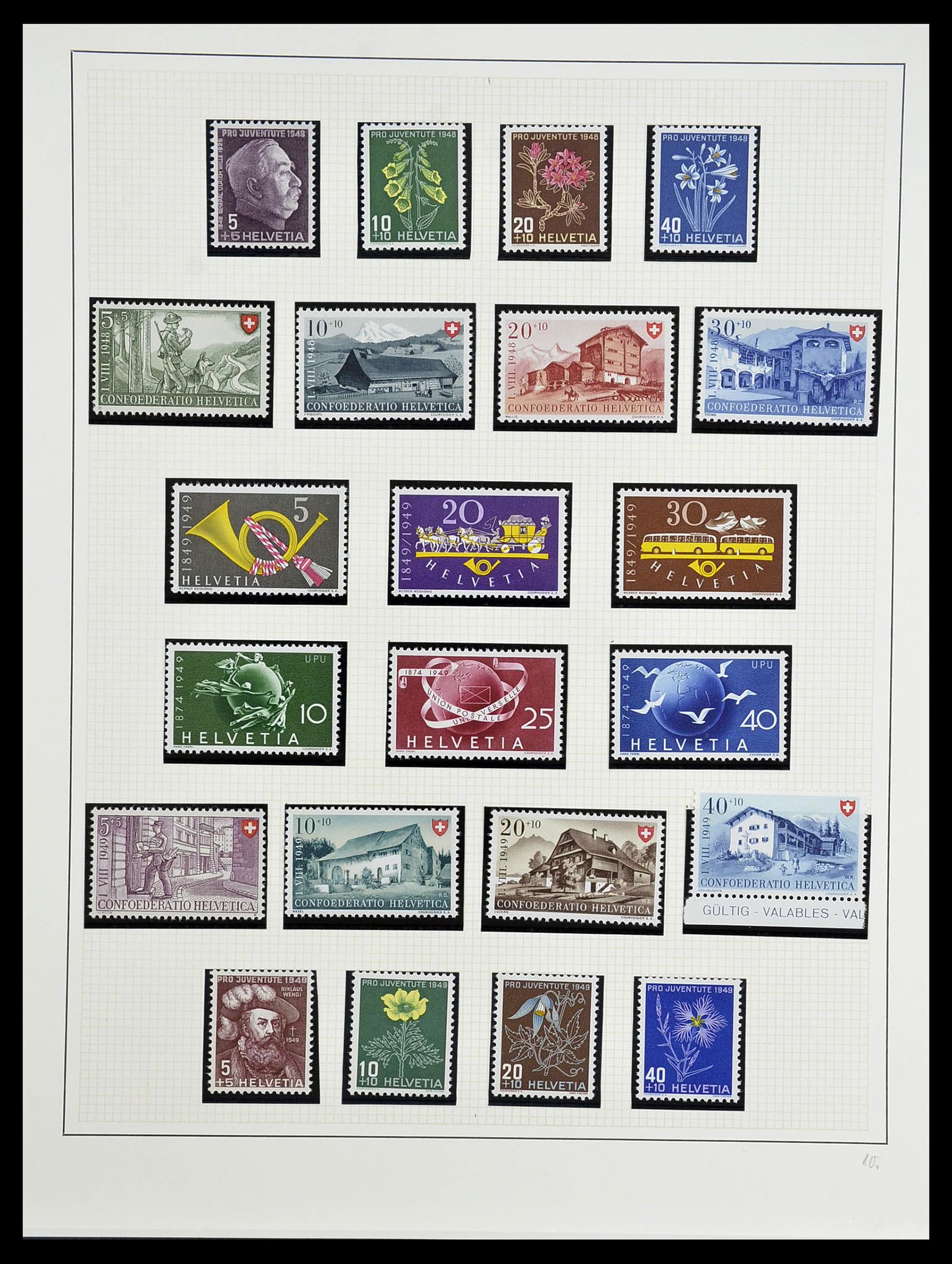 34204 251 - Postzegelverzameling 34204 Zwitserland 1862-2001.