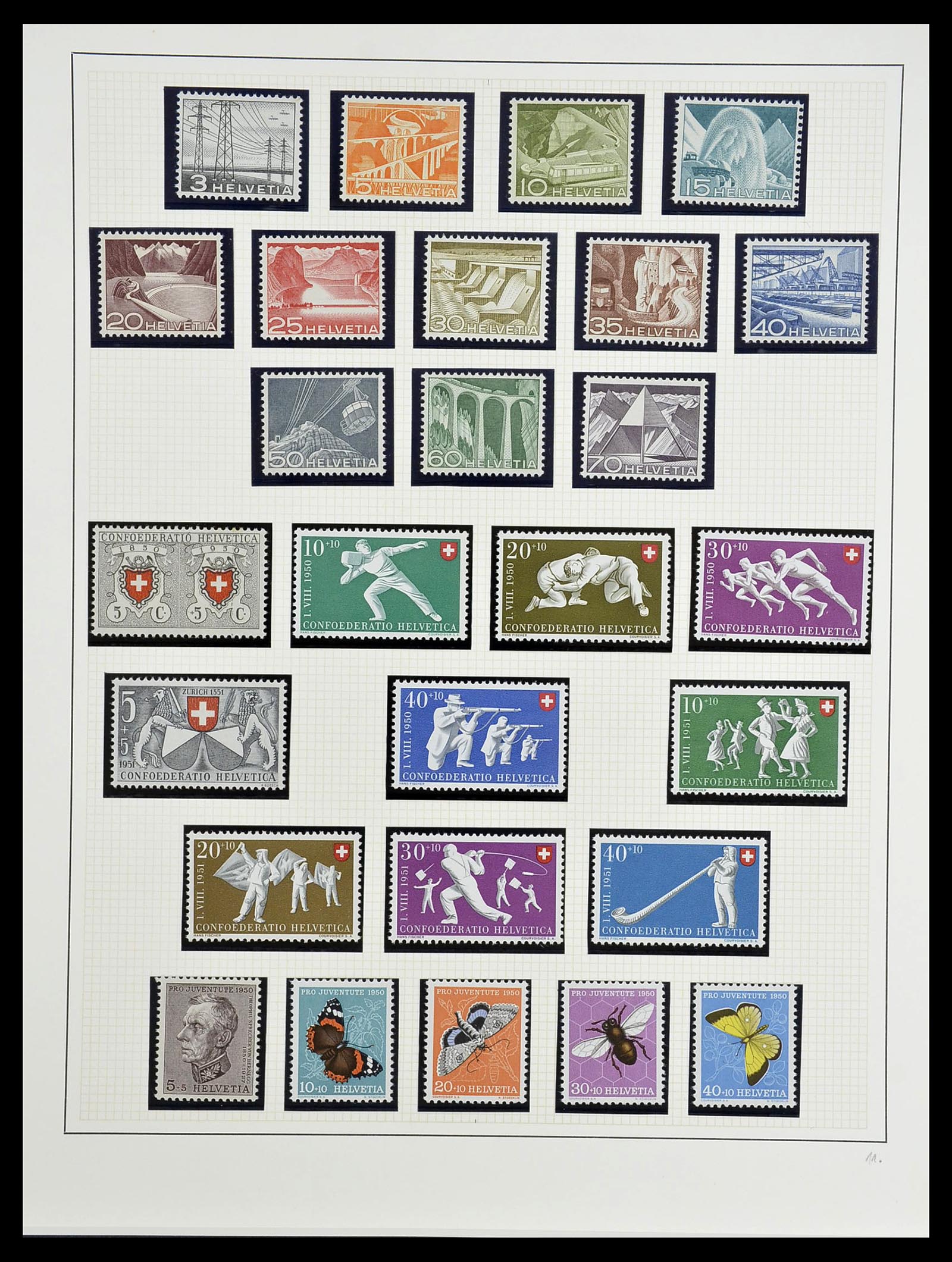 34204 252 - Postzegelverzameling 34204 Zwitserland 1862-2001.