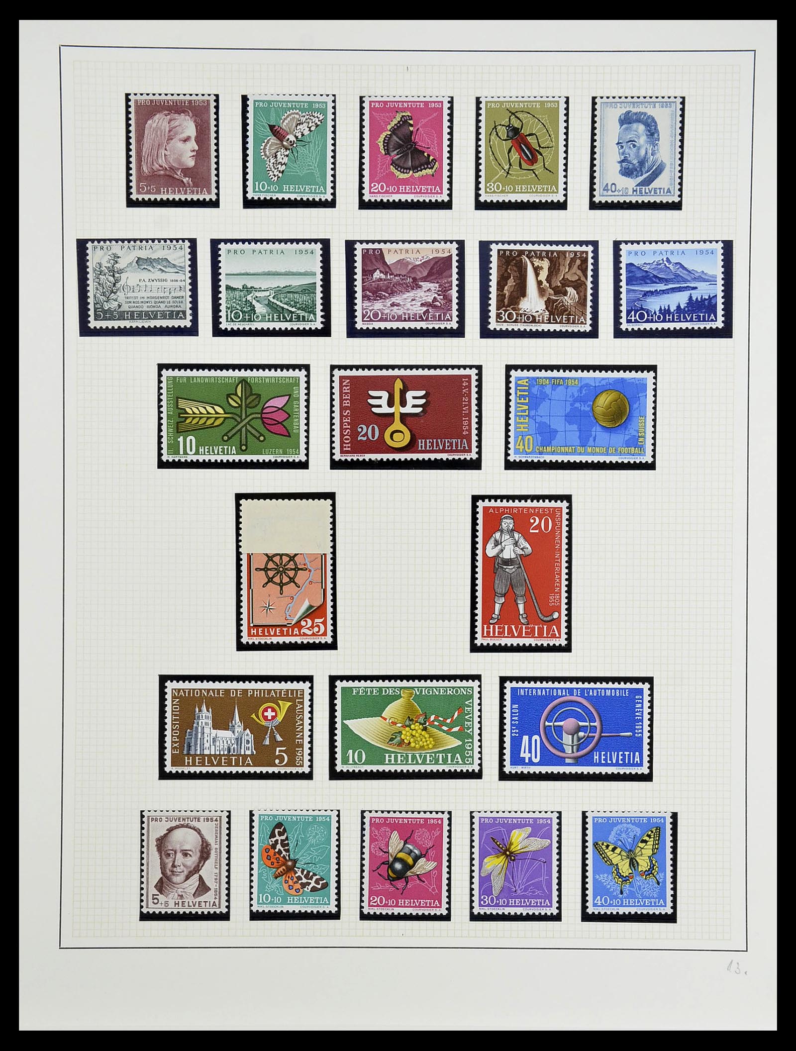34204 254 - Postzegelverzameling 34204 Zwitserland 1862-2001.