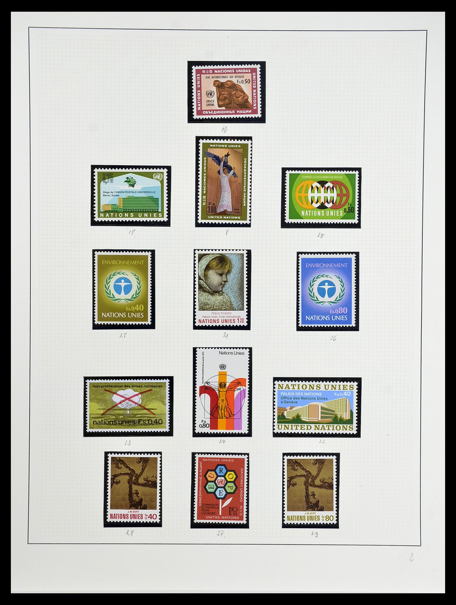 34204 260 - Postzegelverzameling 34204 Zwitserland 1862-2001.