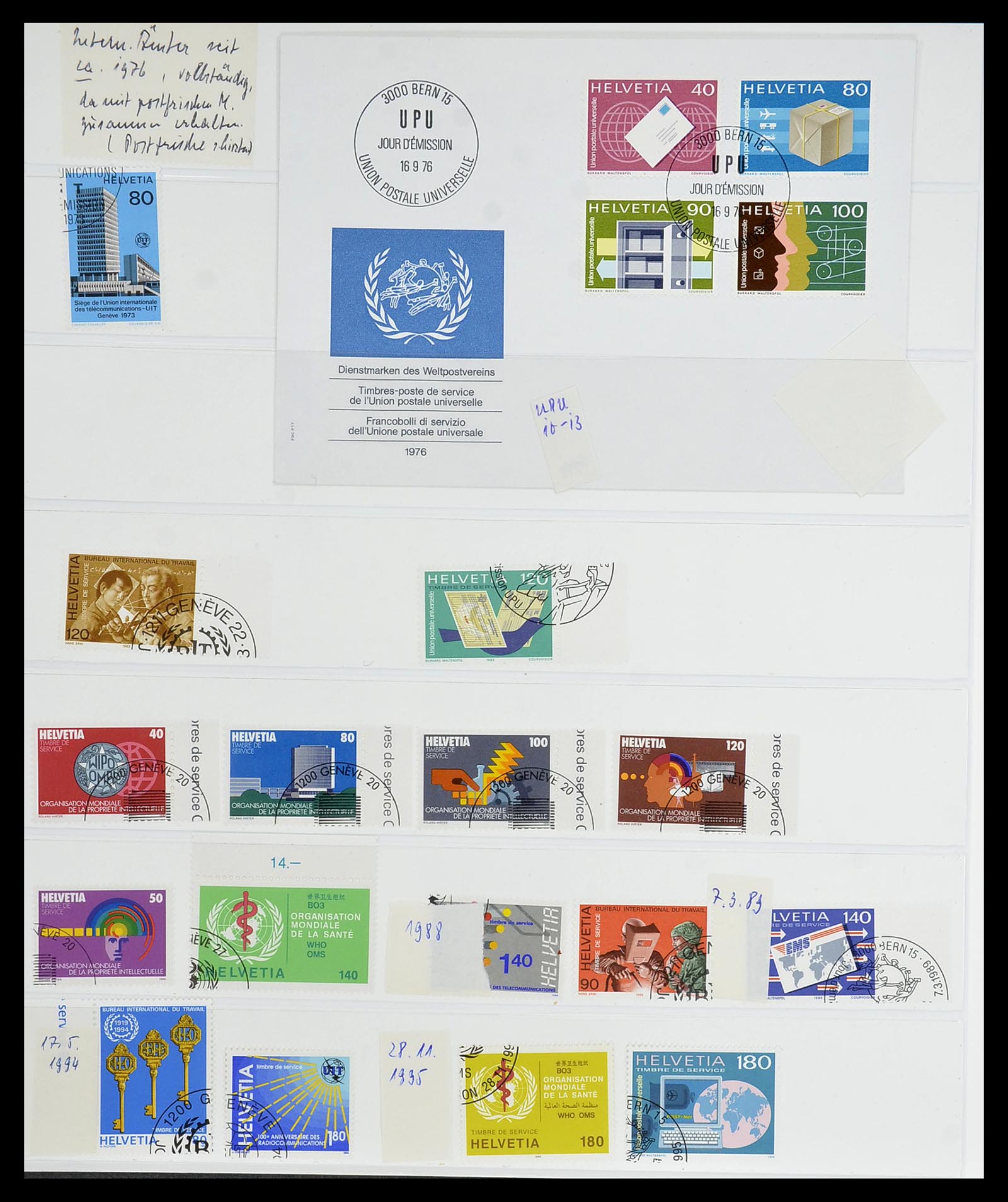 34204 289 - Postzegelverzameling 34204 Zwitserland 1862-2001.