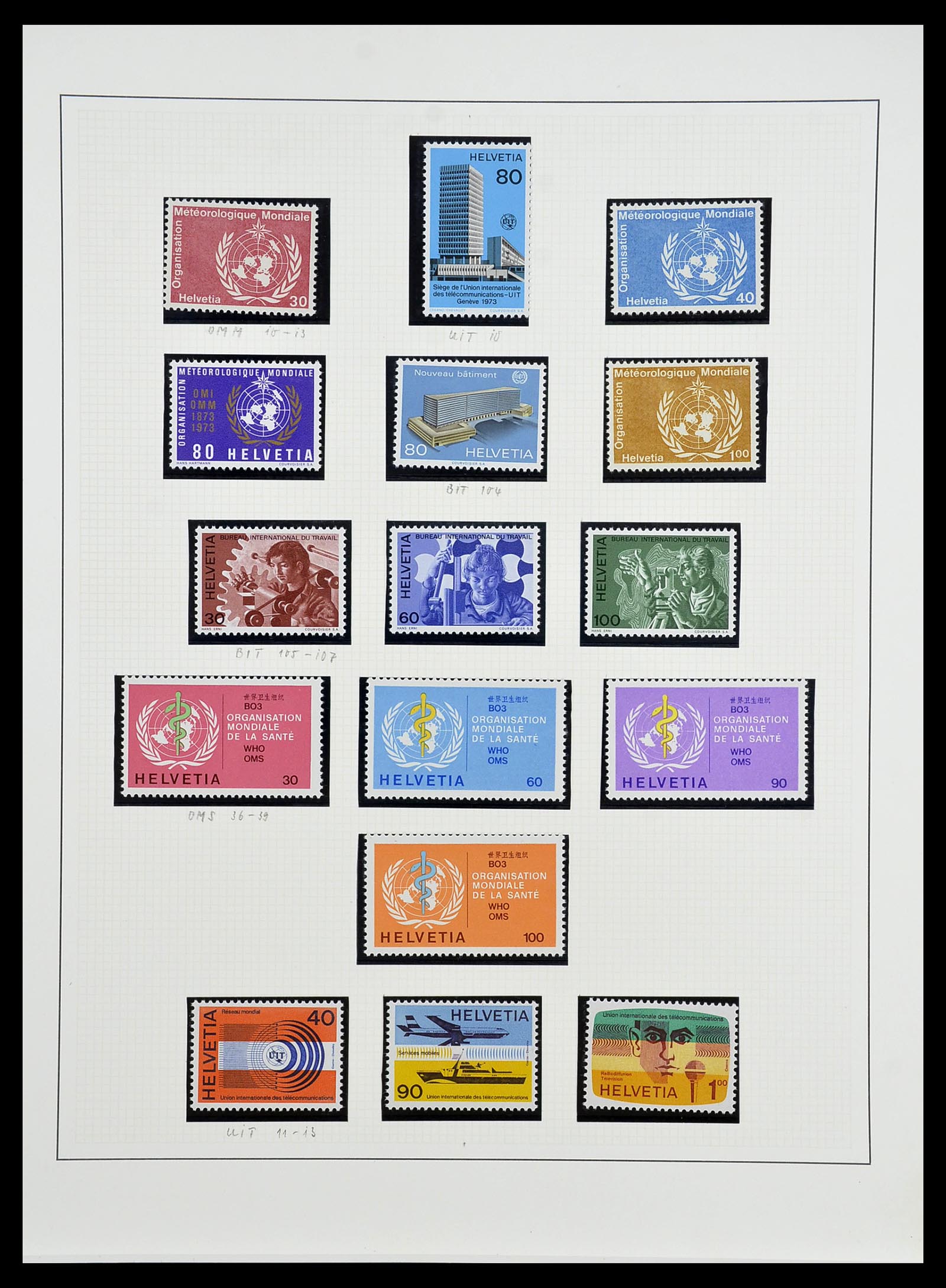 34204 290 - Stamp collection 34204 Switzerland 1862-2001.