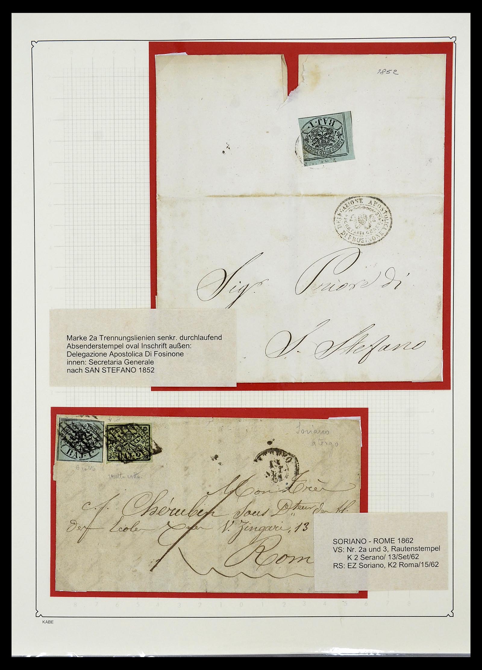 34205 001 - Postzegelverzameling 34205 Italiaanse Staten 1653(!!)-1872.