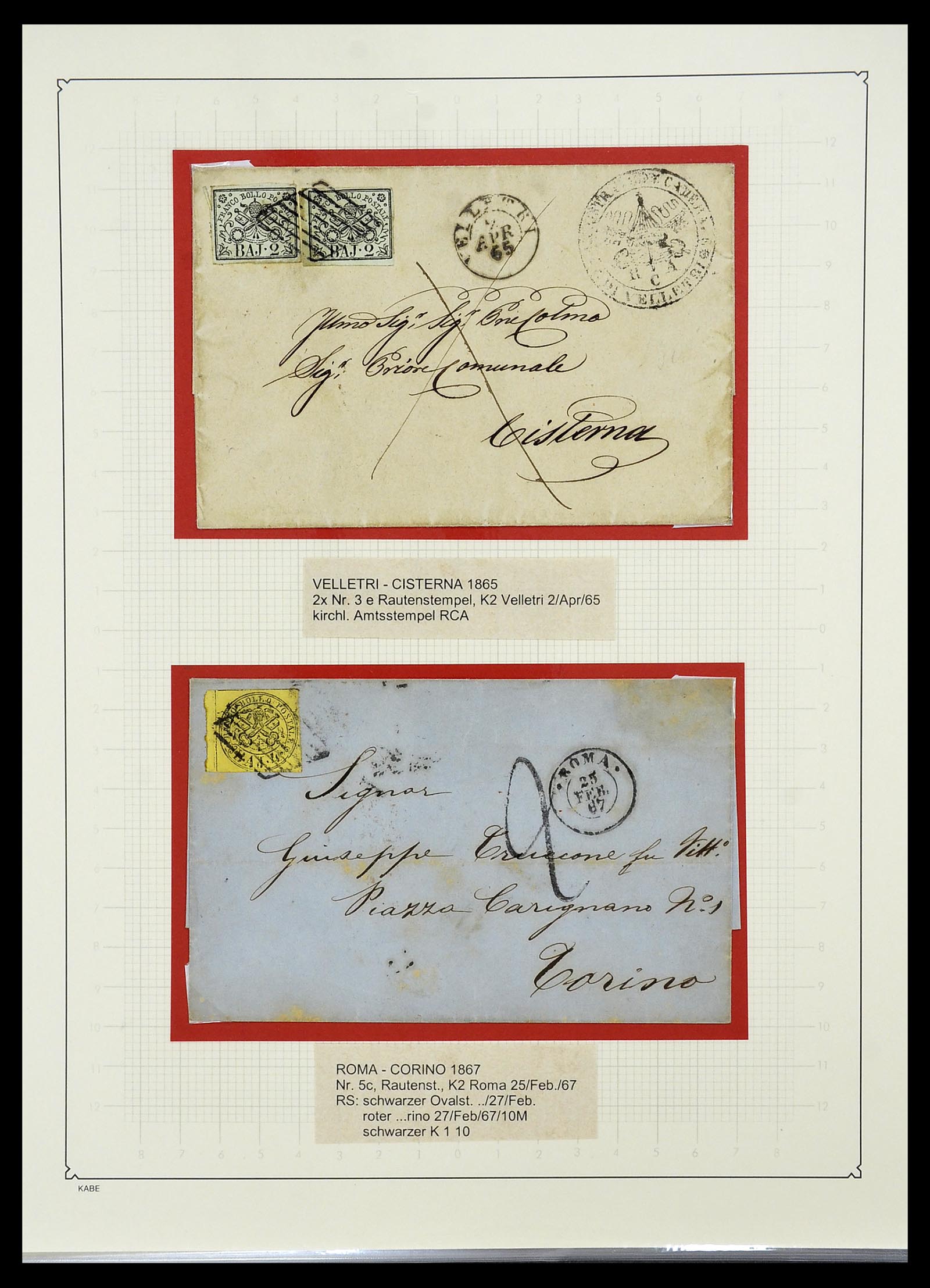 34205 010 - Postzegelverzameling 34205 Italiaanse Staten 1653(!!)-1872.