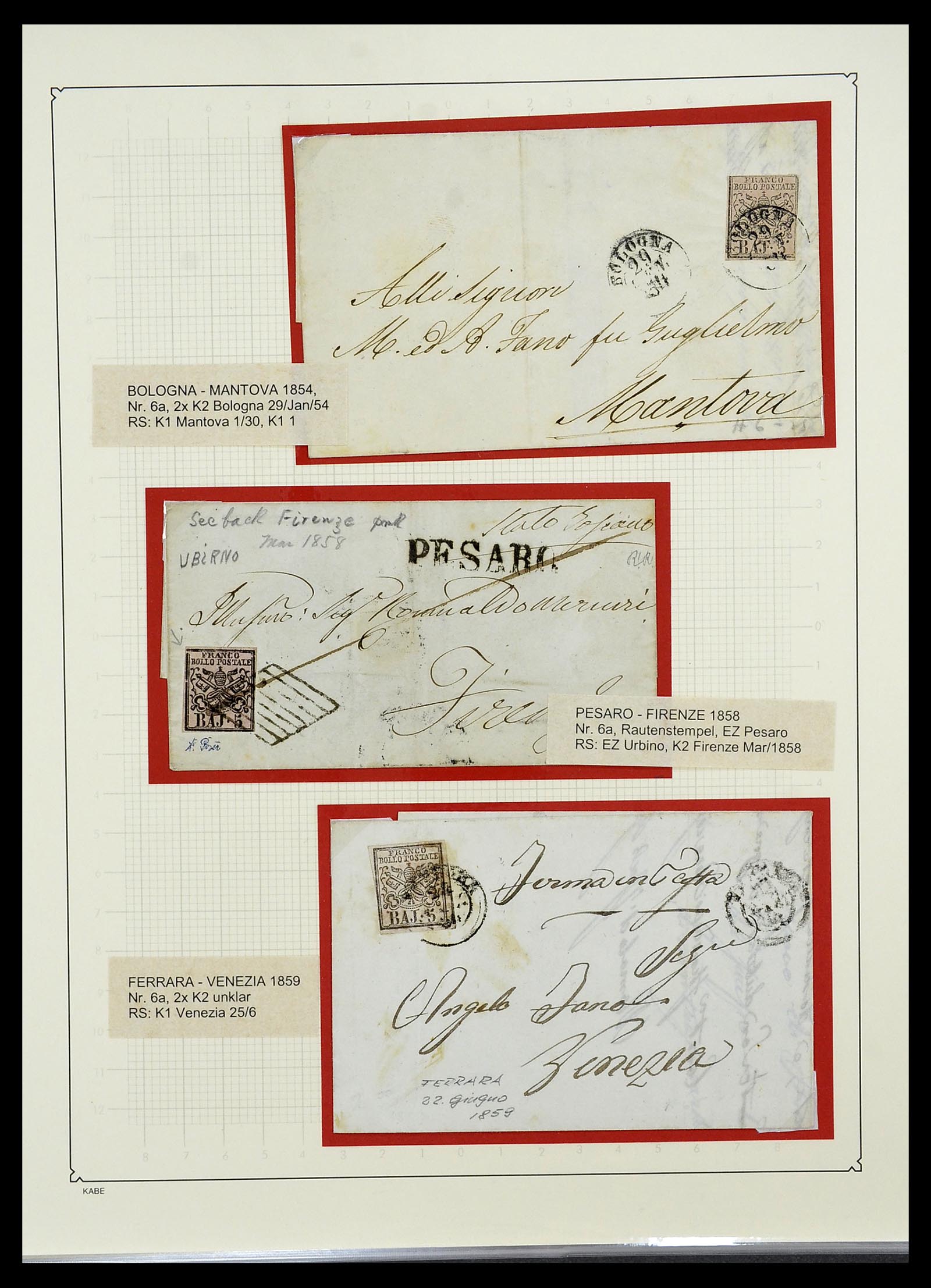 34205 013 - Postzegelverzameling 34205 Italiaanse Staten 1653(!!)-1872.