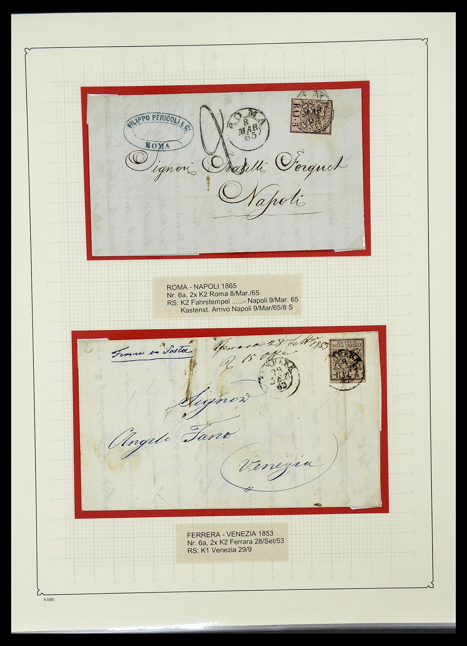 34205 016 - Postzegelverzameling 34205 Italiaanse Staten 1653(!!)-1872.