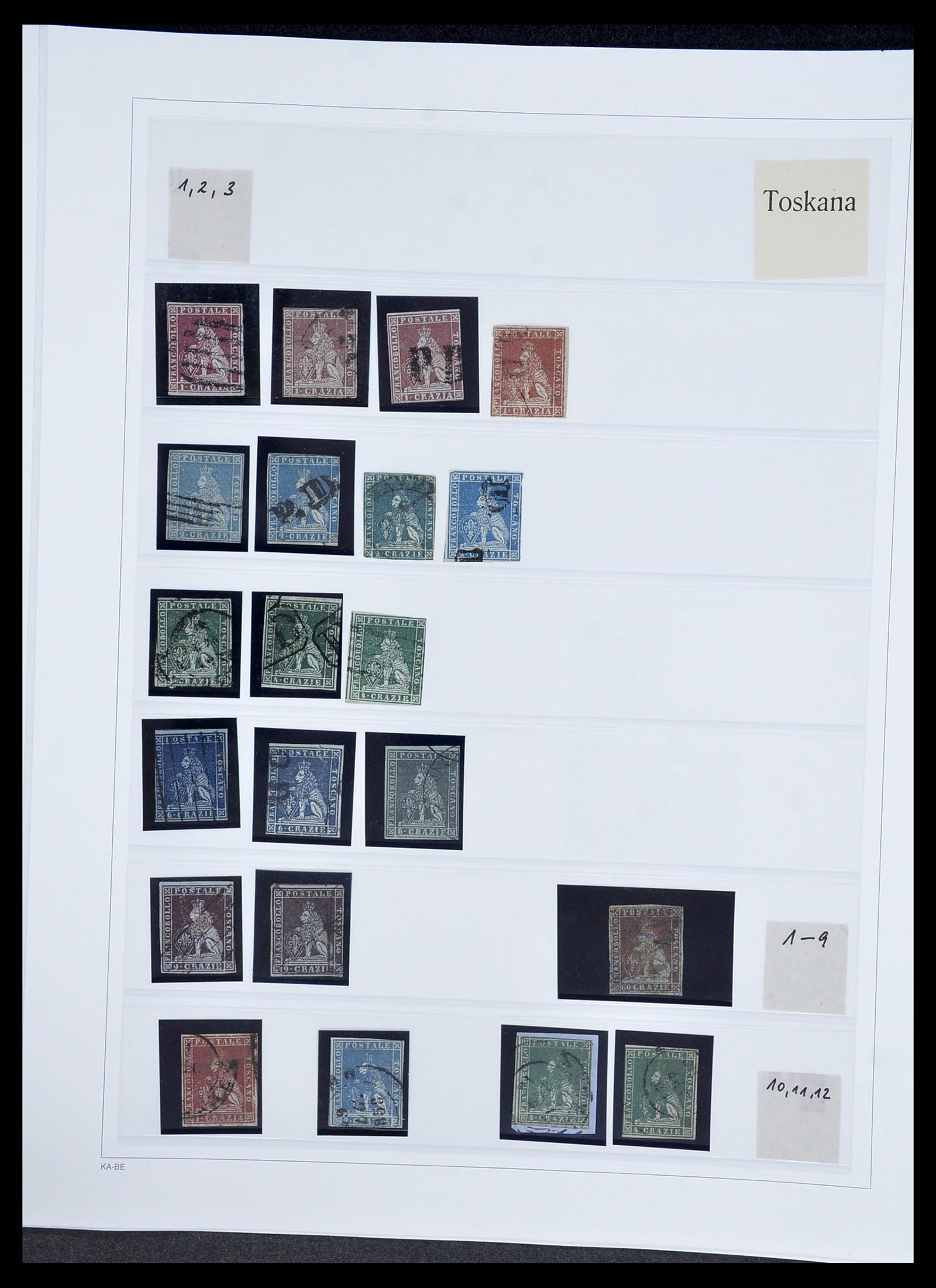 34205 049 - Postzegelverzameling 34205 Italiaanse Staten 1653(!!)-1872.