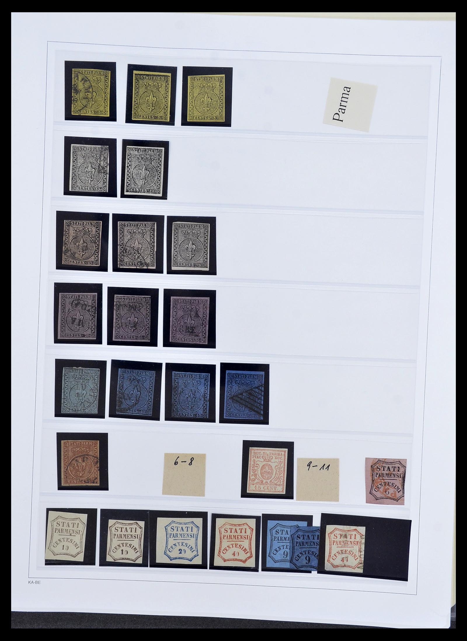 34205 056 - Postzegelverzameling 34205 Italiaanse Staten 1653(!!)-1872.