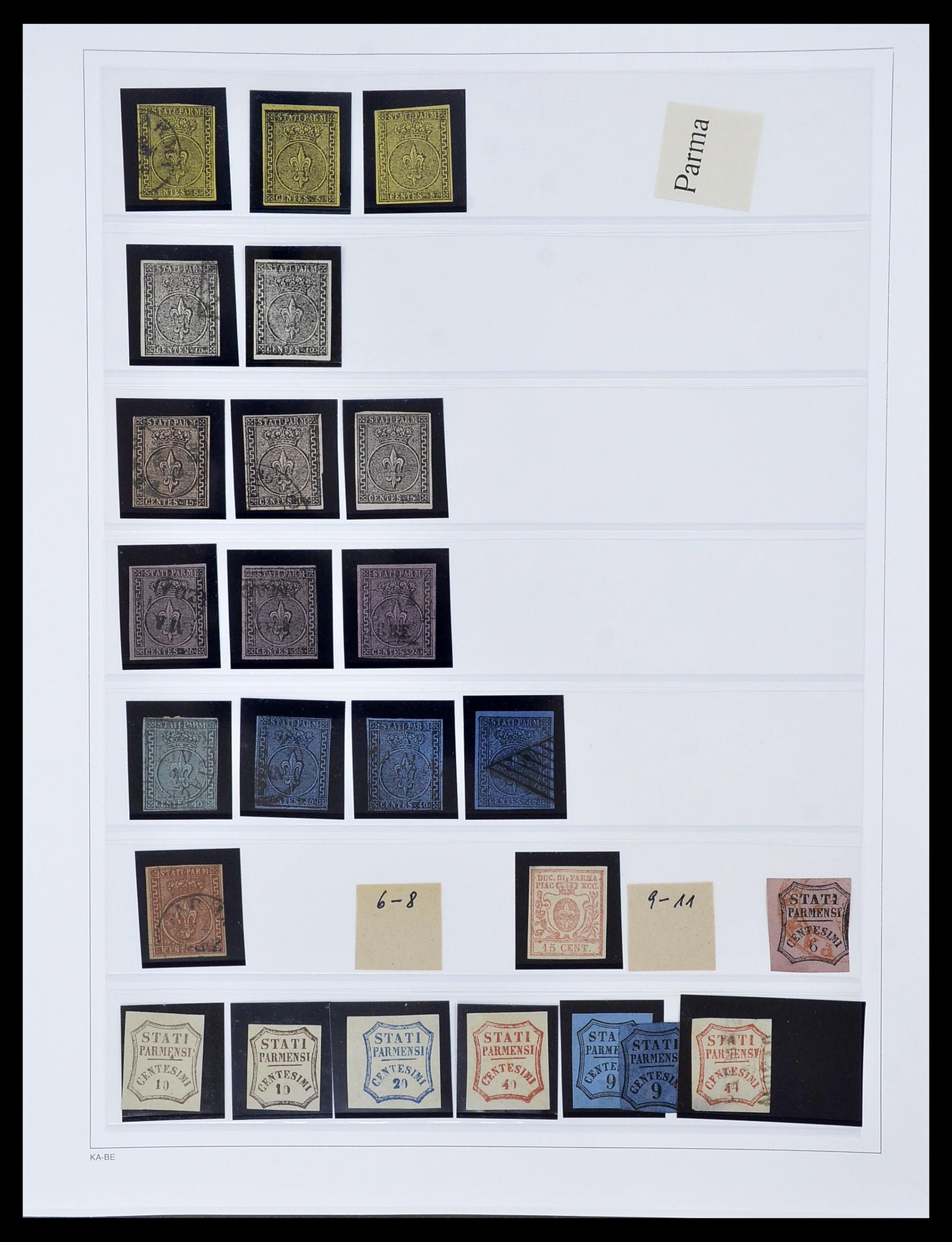 34205 057 - Postzegelverzameling 34205 Italiaanse Staten 1653(!!)-1872.