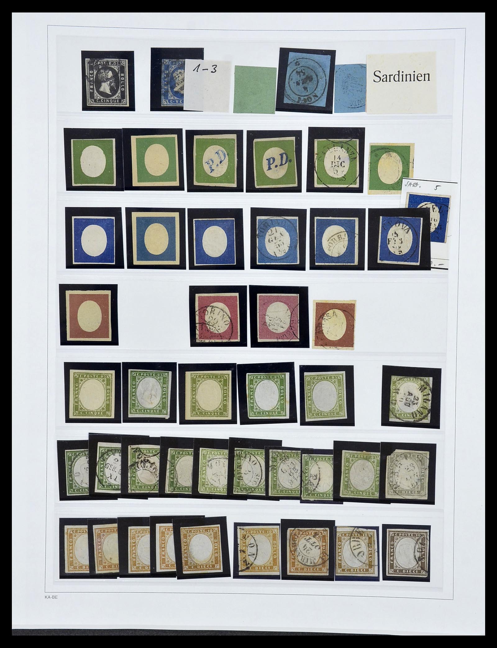 34205 084 - Postzegelverzameling 34205 Italiaanse Staten 1653(!!)-1872.