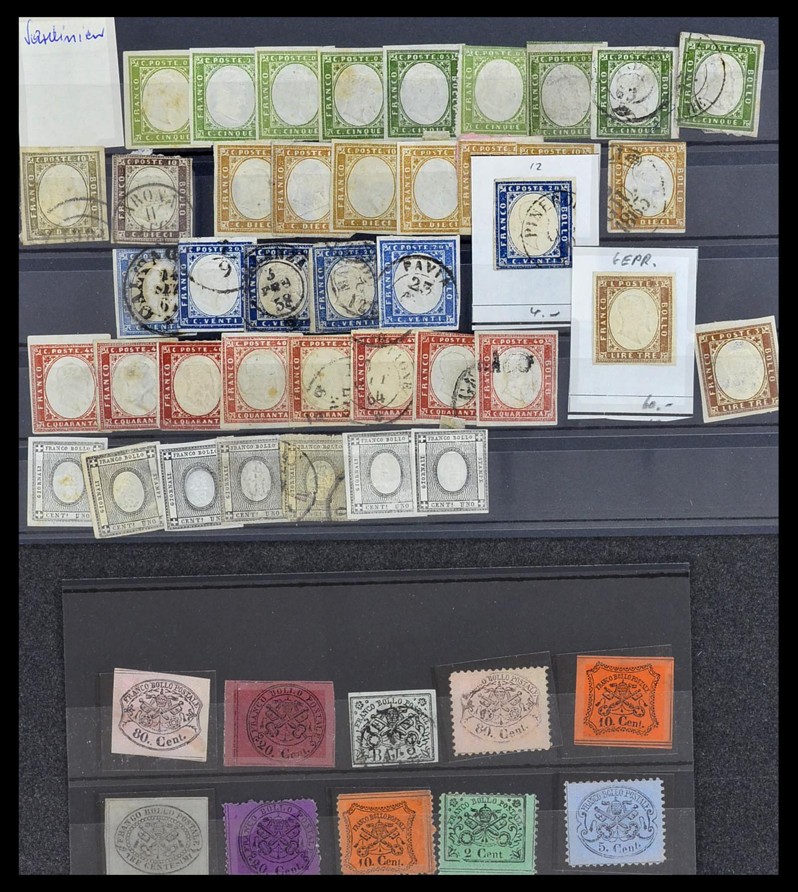34205 087 - Postzegelverzameling 34205 Italiaanse Staten 1653(!!)-1872.