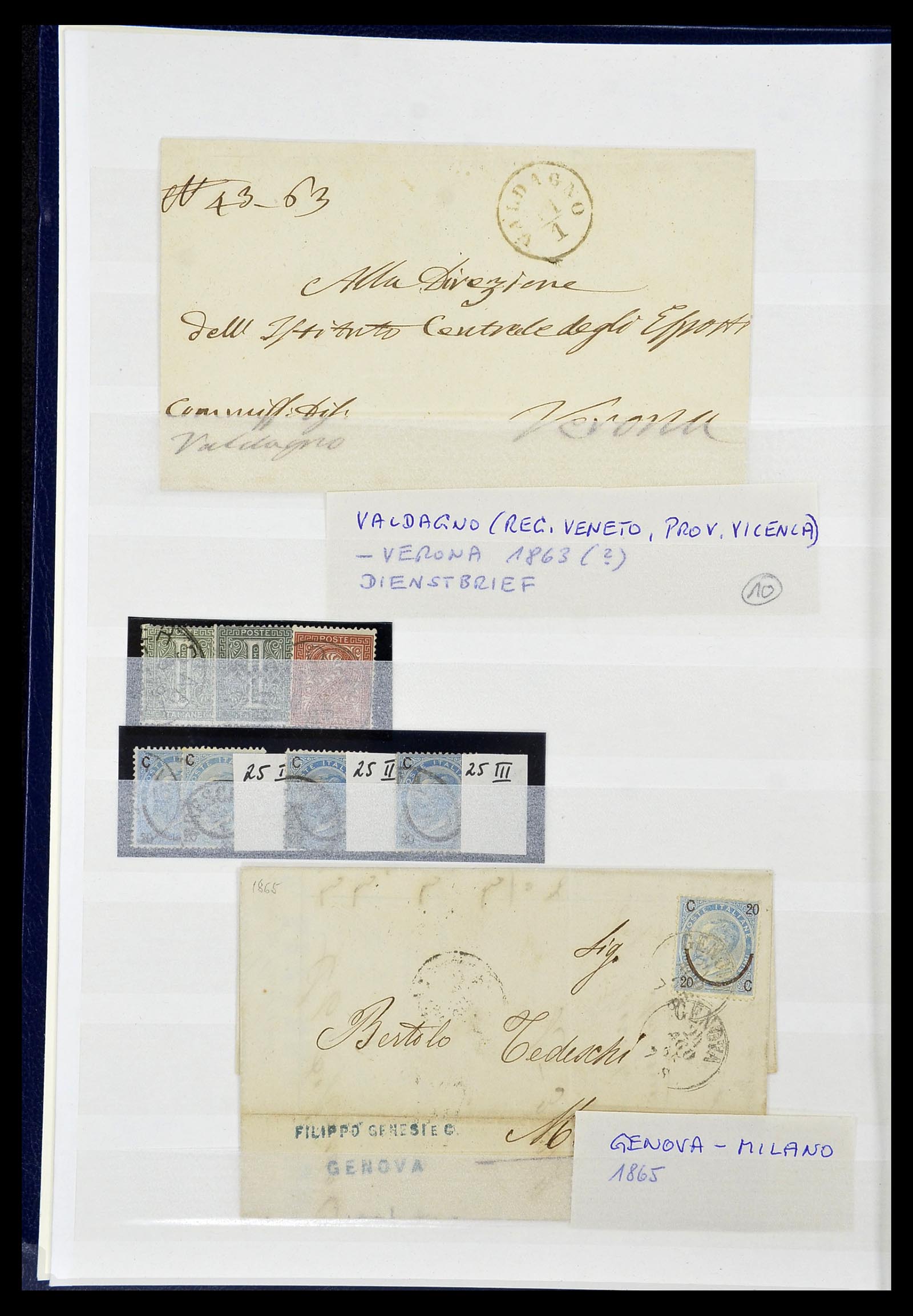 34206 002 - Postzegelverzameling 34206 Italië en gebieden 1861-2000.