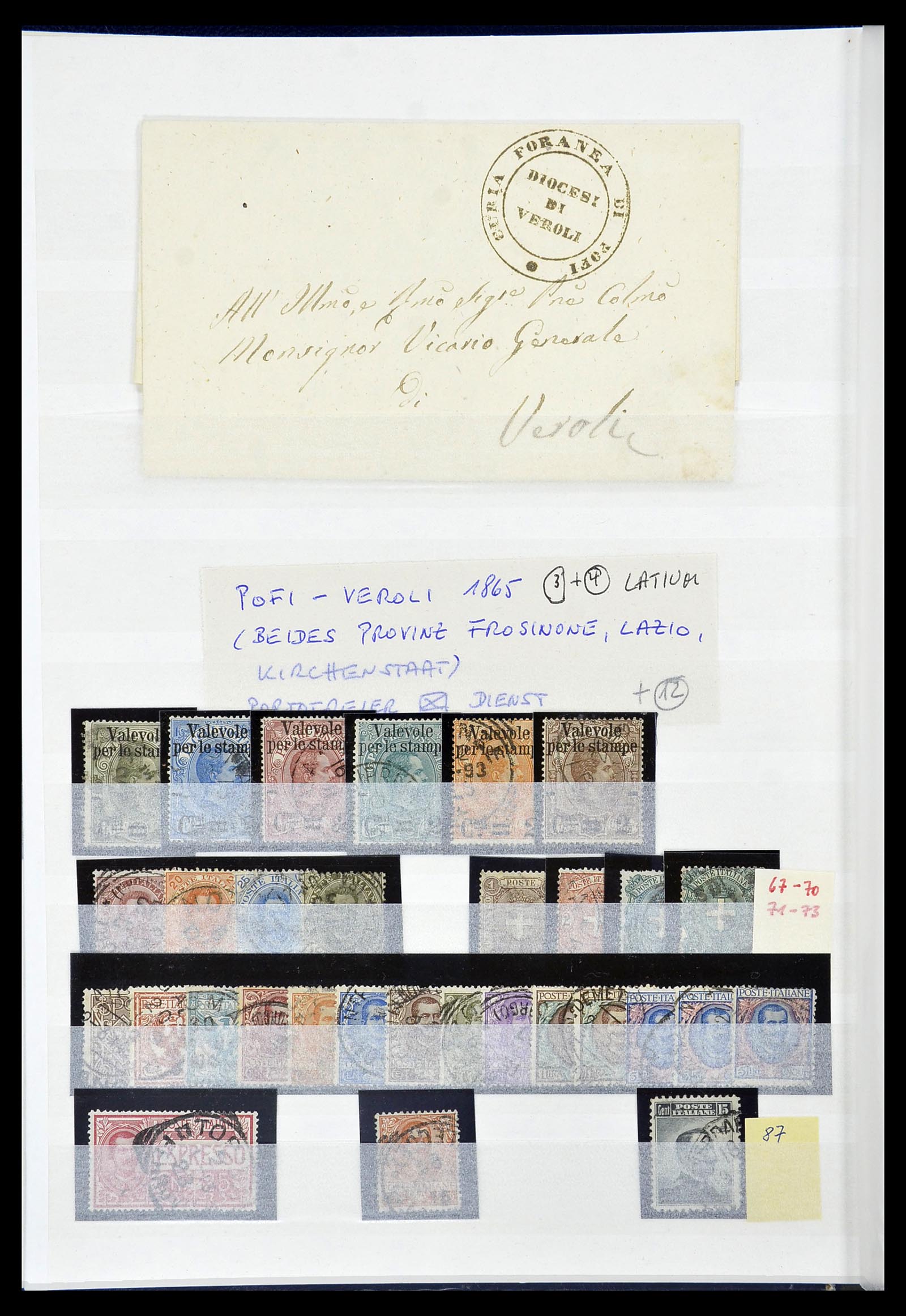 34206 004 - Postzegelverzameling 34206 Italië en gebieden 1861-2000.