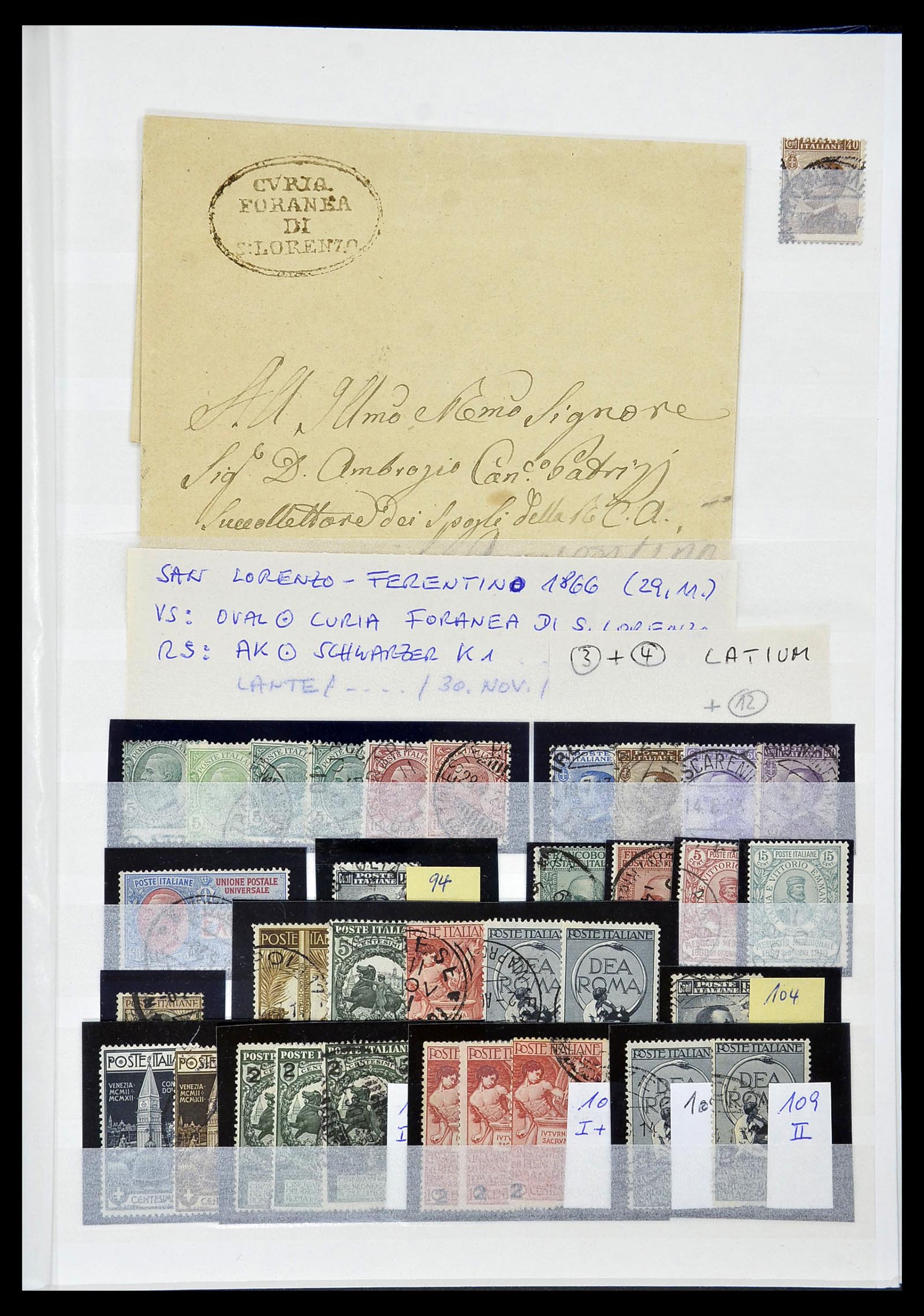 34206 005 - Postzegelverzameling 34206 Italië en gebieden 1861-2000.
