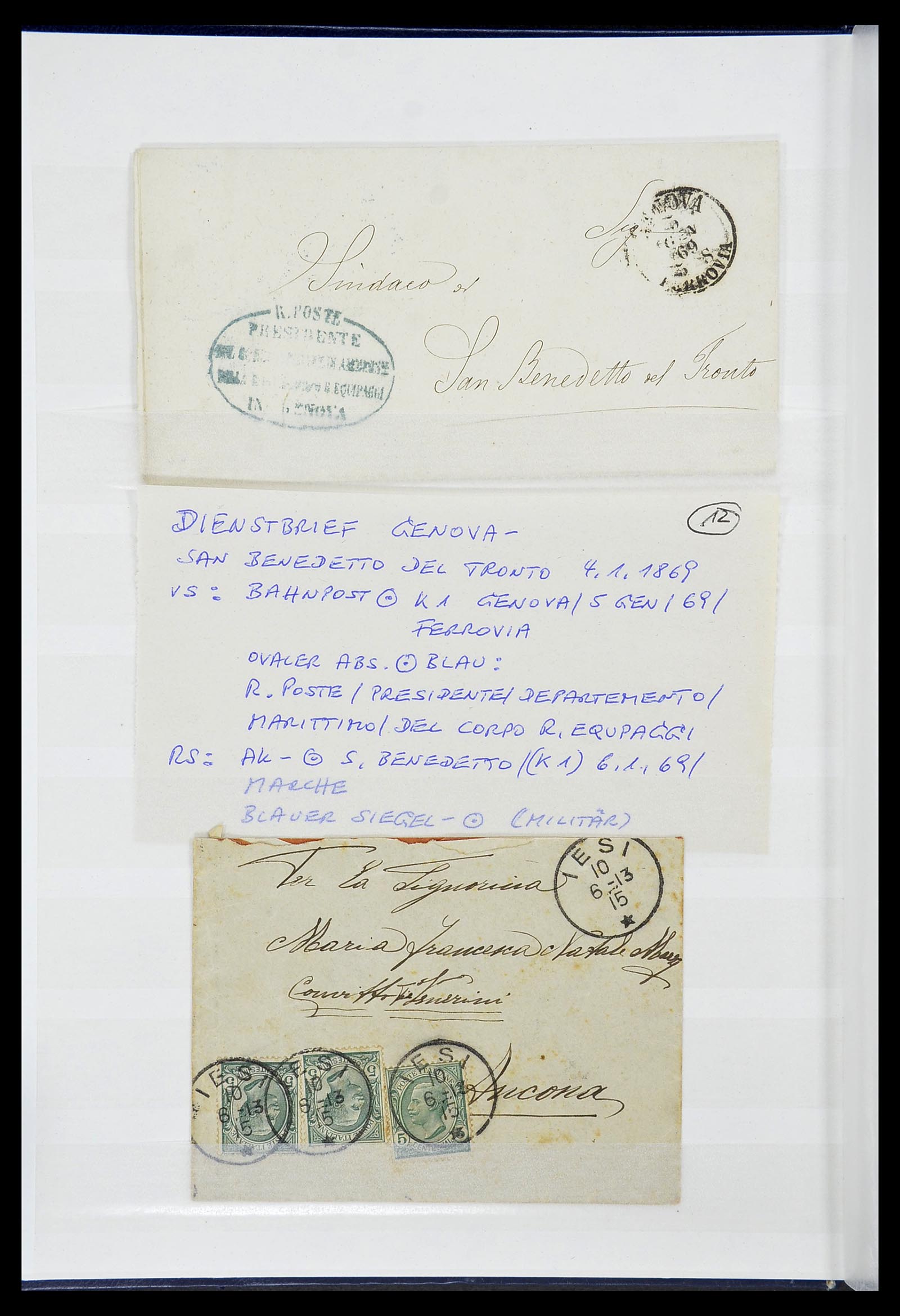 34206 006 - Postzegelverzameling 34206 Italië en gebieden 1861-2000.