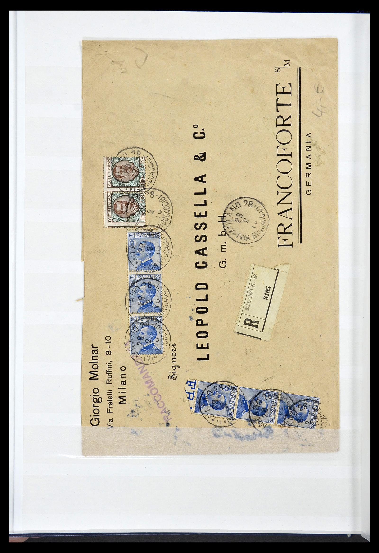 34206 012 - Postzegelverzameling 34206 Italië en gebieden 1861-2000.