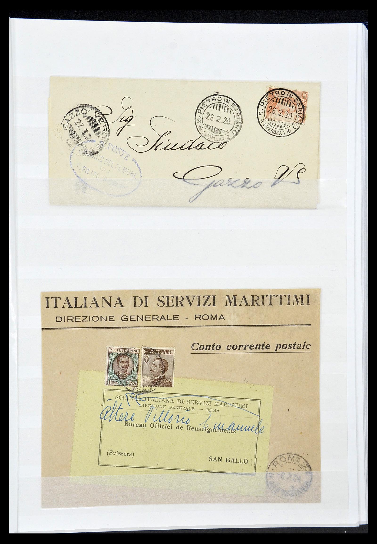 34206 013 - Postzegelverzameling 34206 Italië en gebieden 1861-2000.
