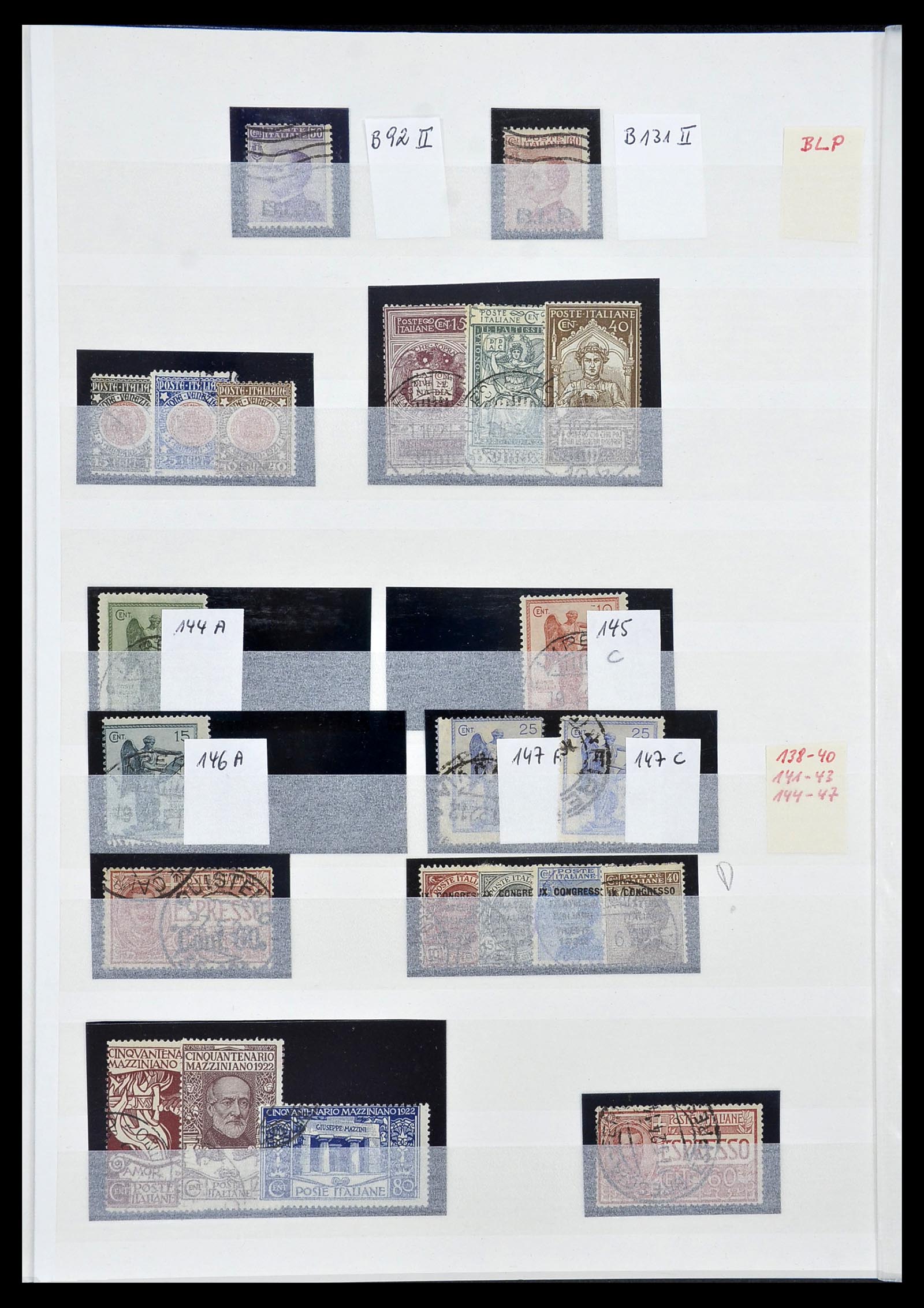 34206 018 - Postzegelverzameling 34206 Italië en gebieden 1861-2000.