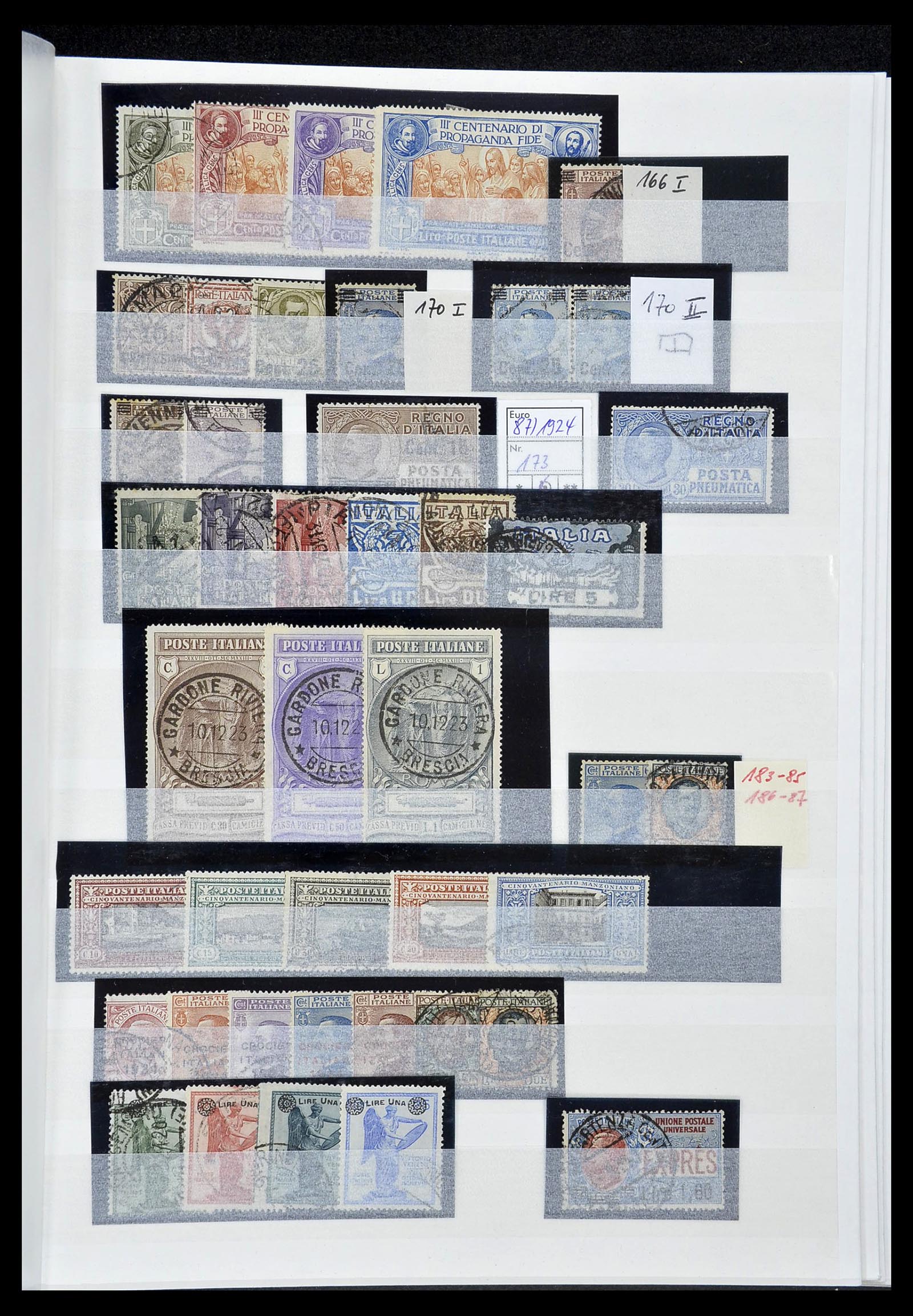 34206 019 - Postzegelverzameling 34206 Italië en gebieden 1861-2000.