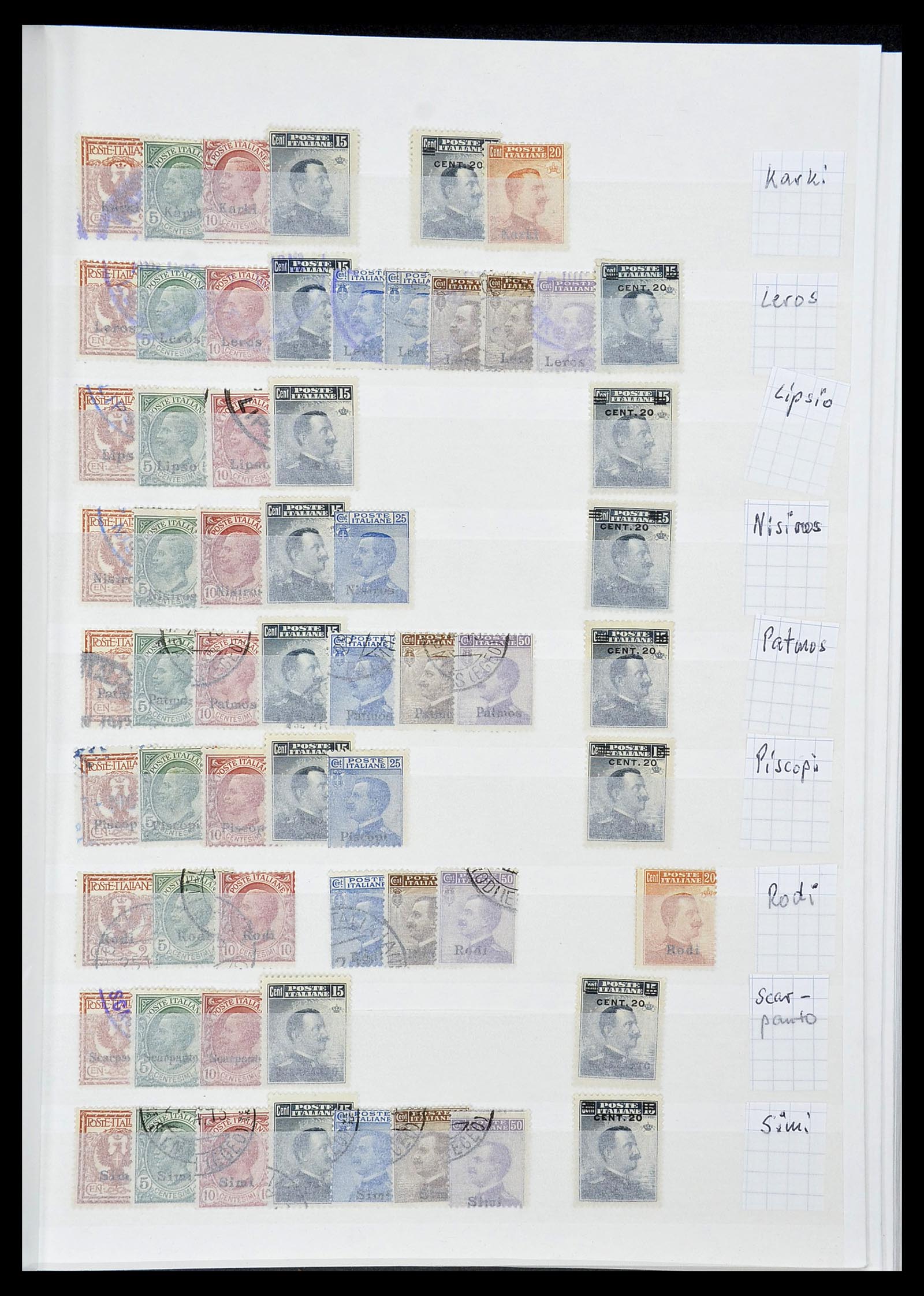 34206 021 - Postzegelverzameling 34206 Italië en gebieden 1861-2000.