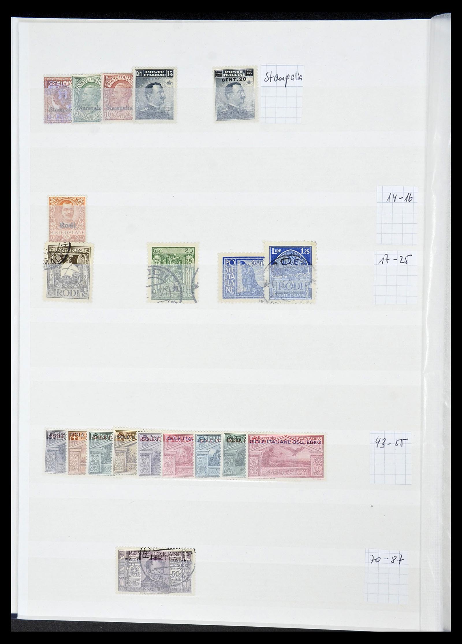 34206 022 - Postzegelverzameling 34206 Italië en gebieden 1861-2000.