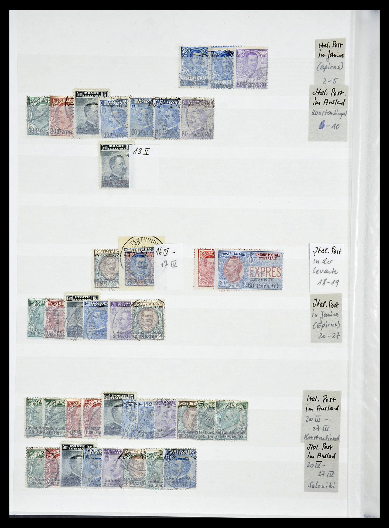 34206 034 - Postzegelverzameling 34206 Italië en gebieden 1861-2000.