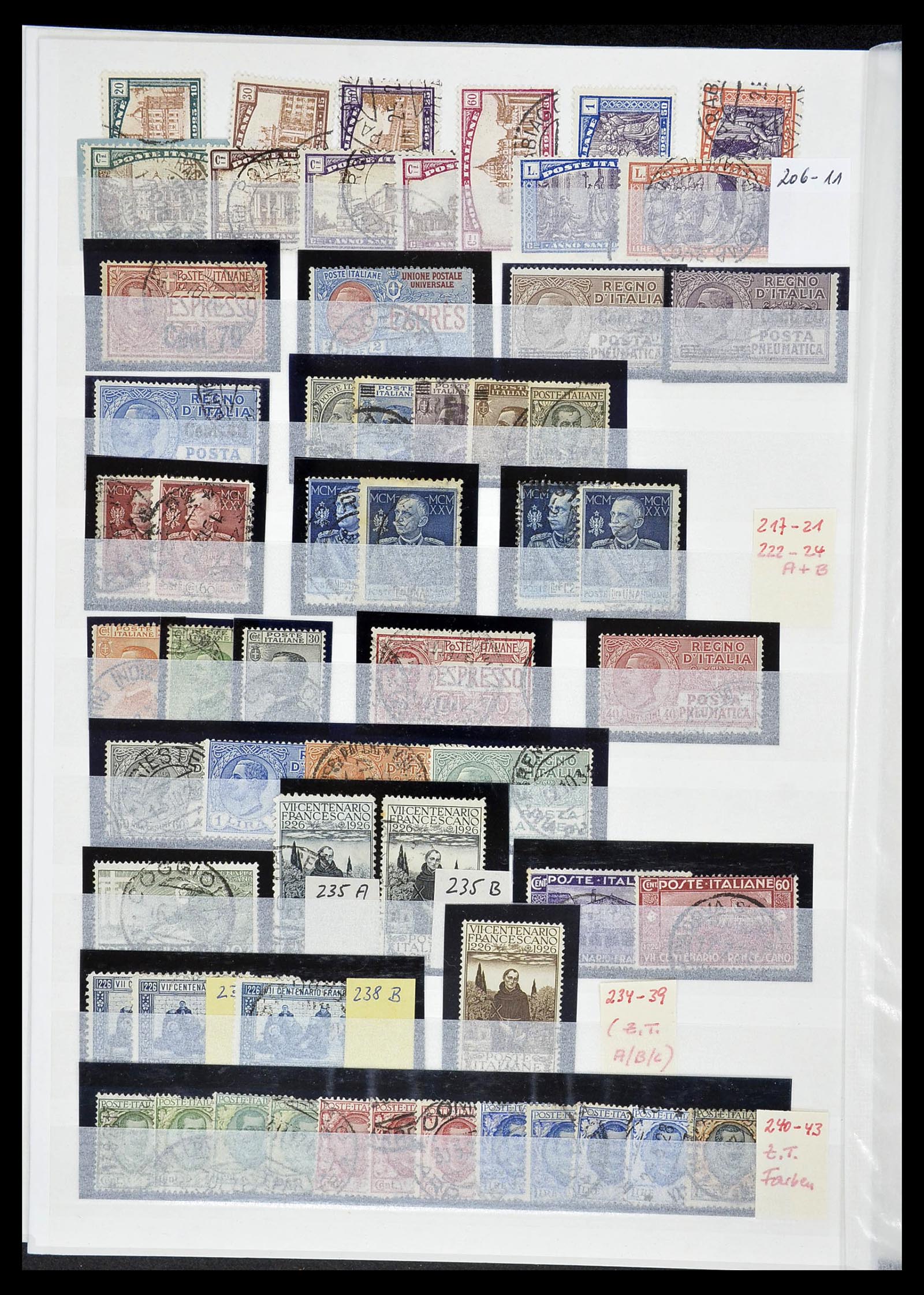 34206 036 - Postzegelverzameling 34206 Italië en gebieden 1861-2000.