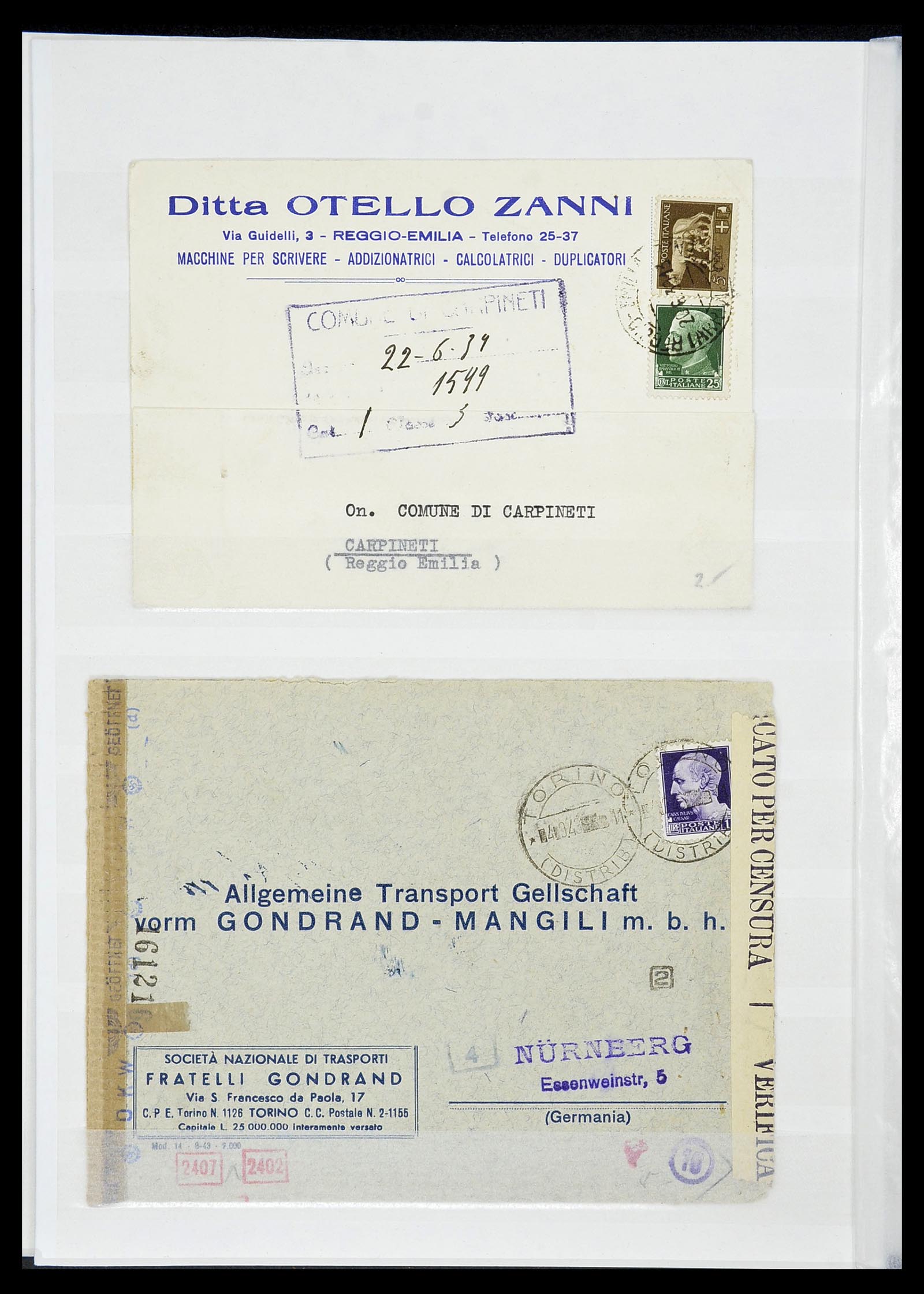 34206 040 - Postzegelverzameling 34206 Italië en gebieden 1861-2000.