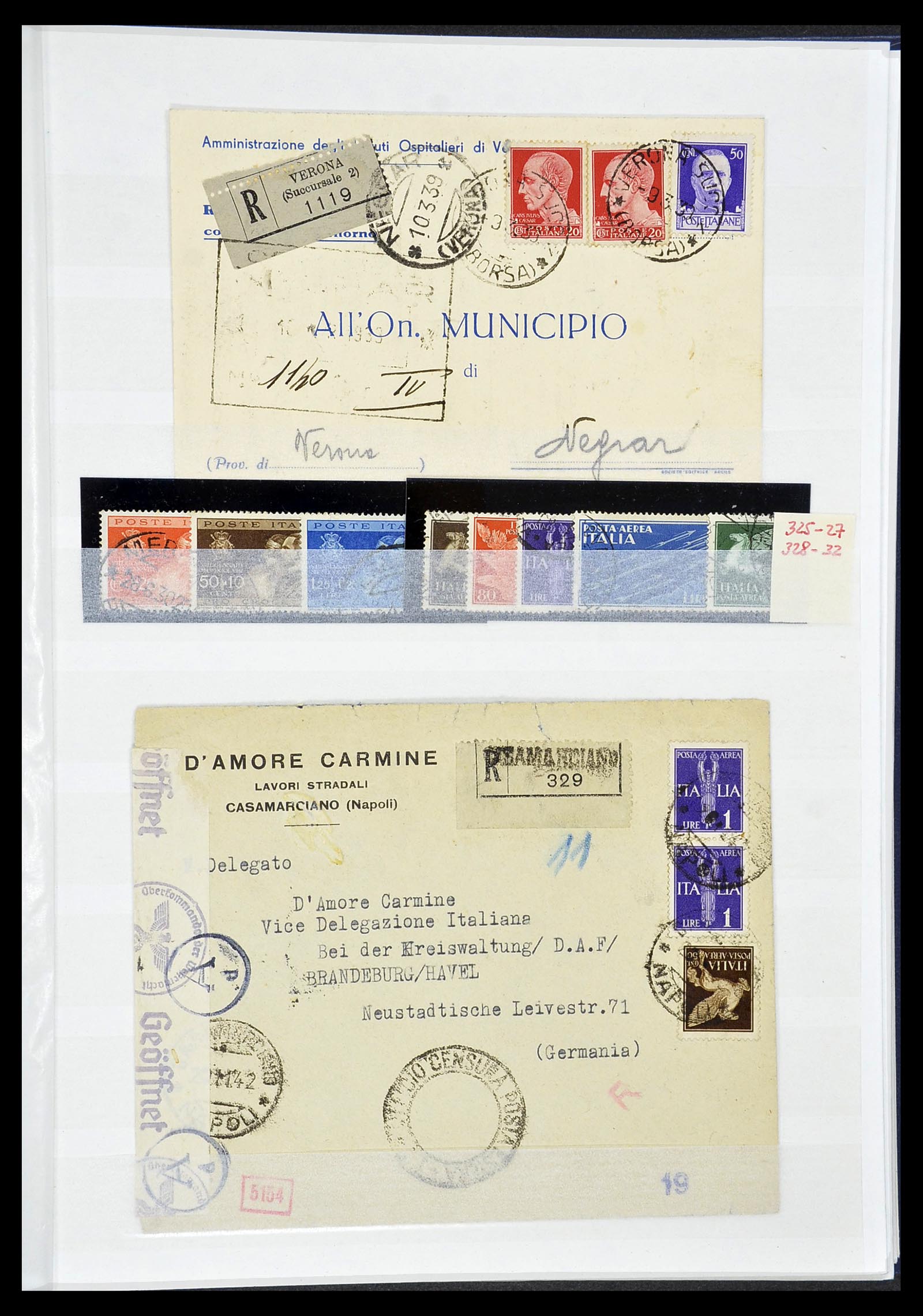 34206 041 - Postzegelverzameling 34206 Italië en gebieden 1861-2000.