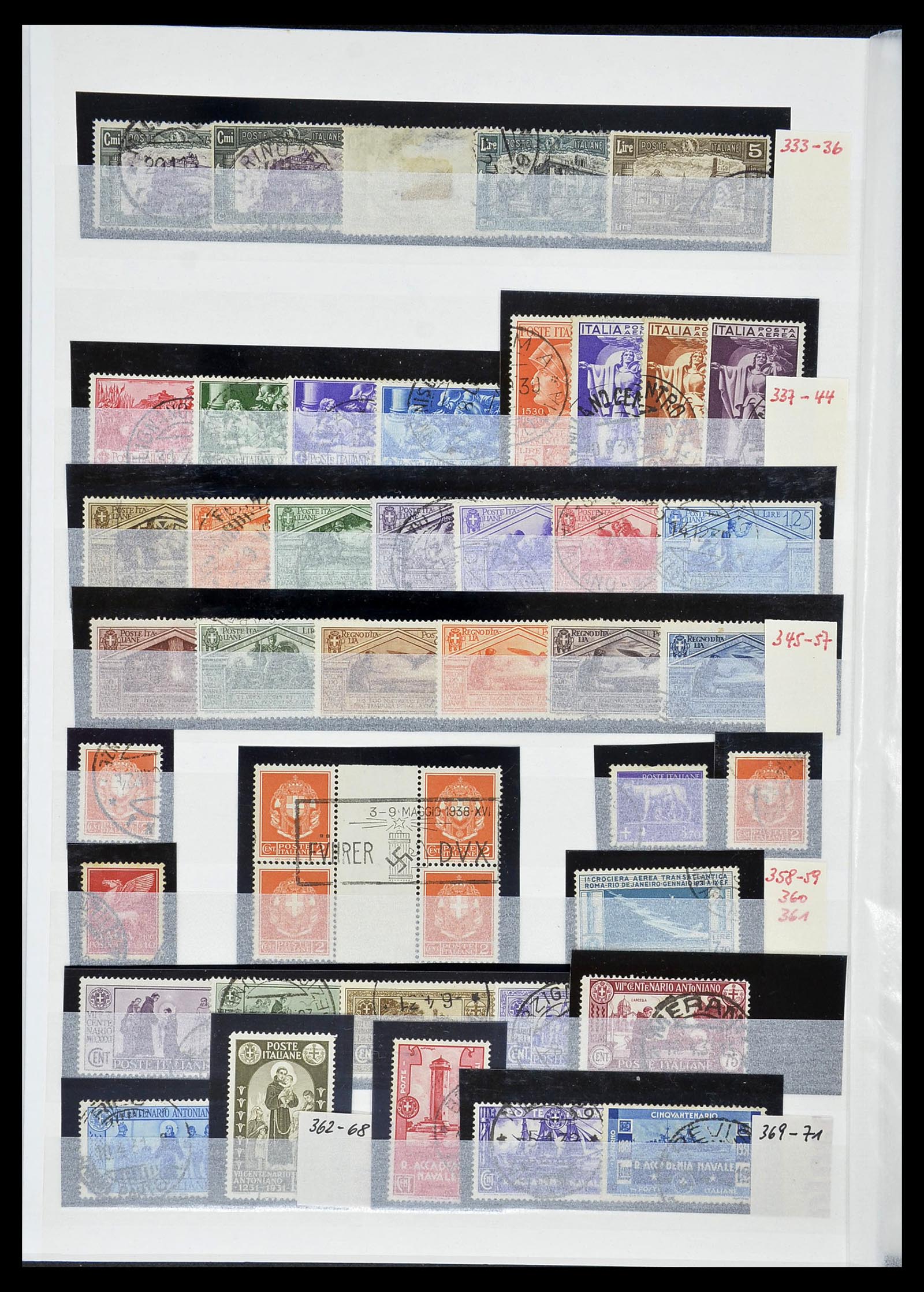 34206 042 - Postzegelverzameling 34206 Italië en gebieden 1861-2000.