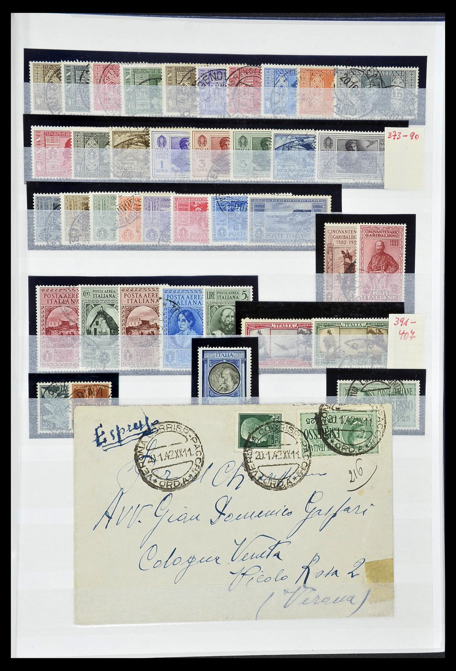 34206 043 - Postzegelverzameling 34206 Italië en gebieden 1861-2000.
