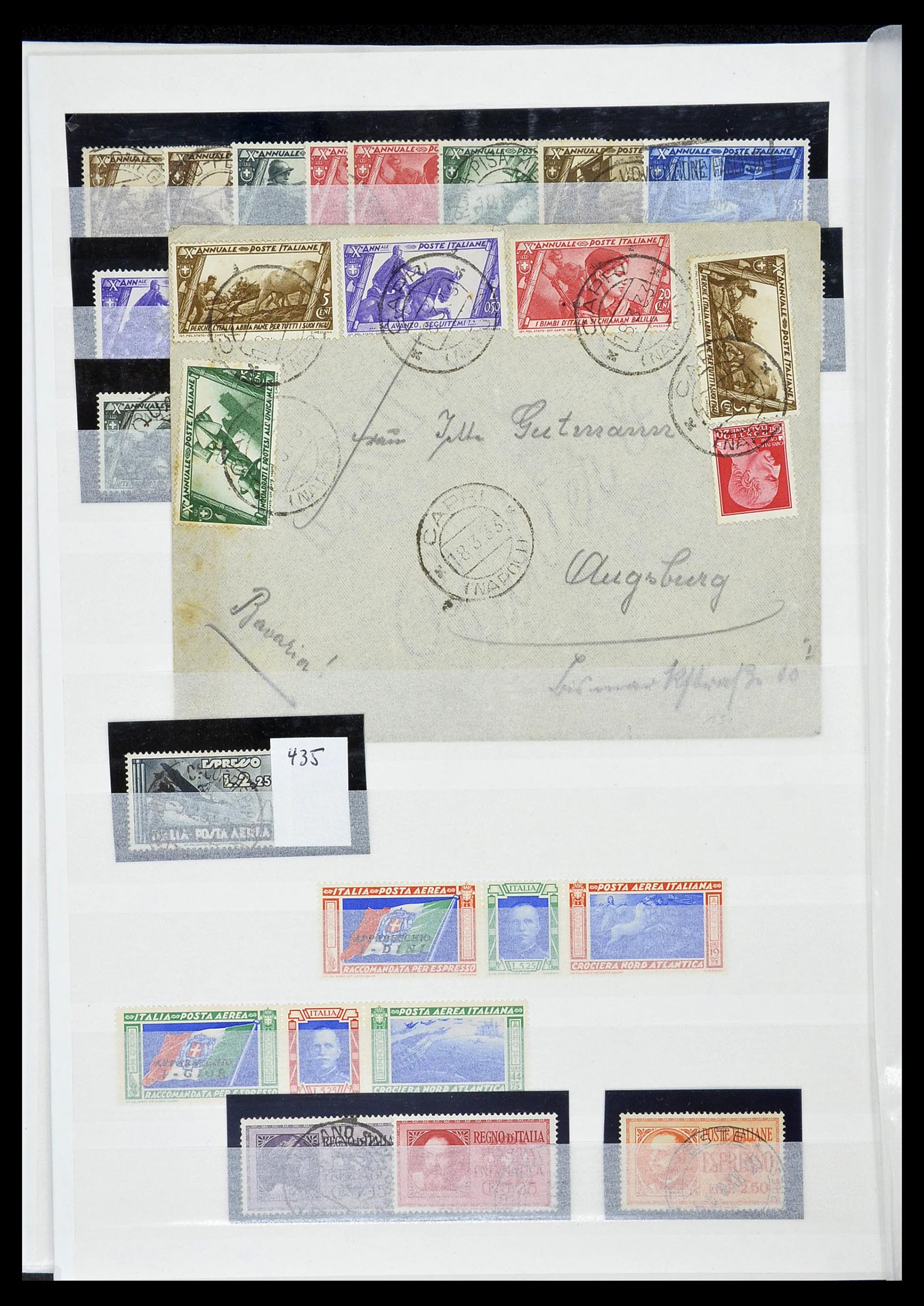 34206 044 - Postzegelverzameling 34206 Italië en gebieden 1861-2000.