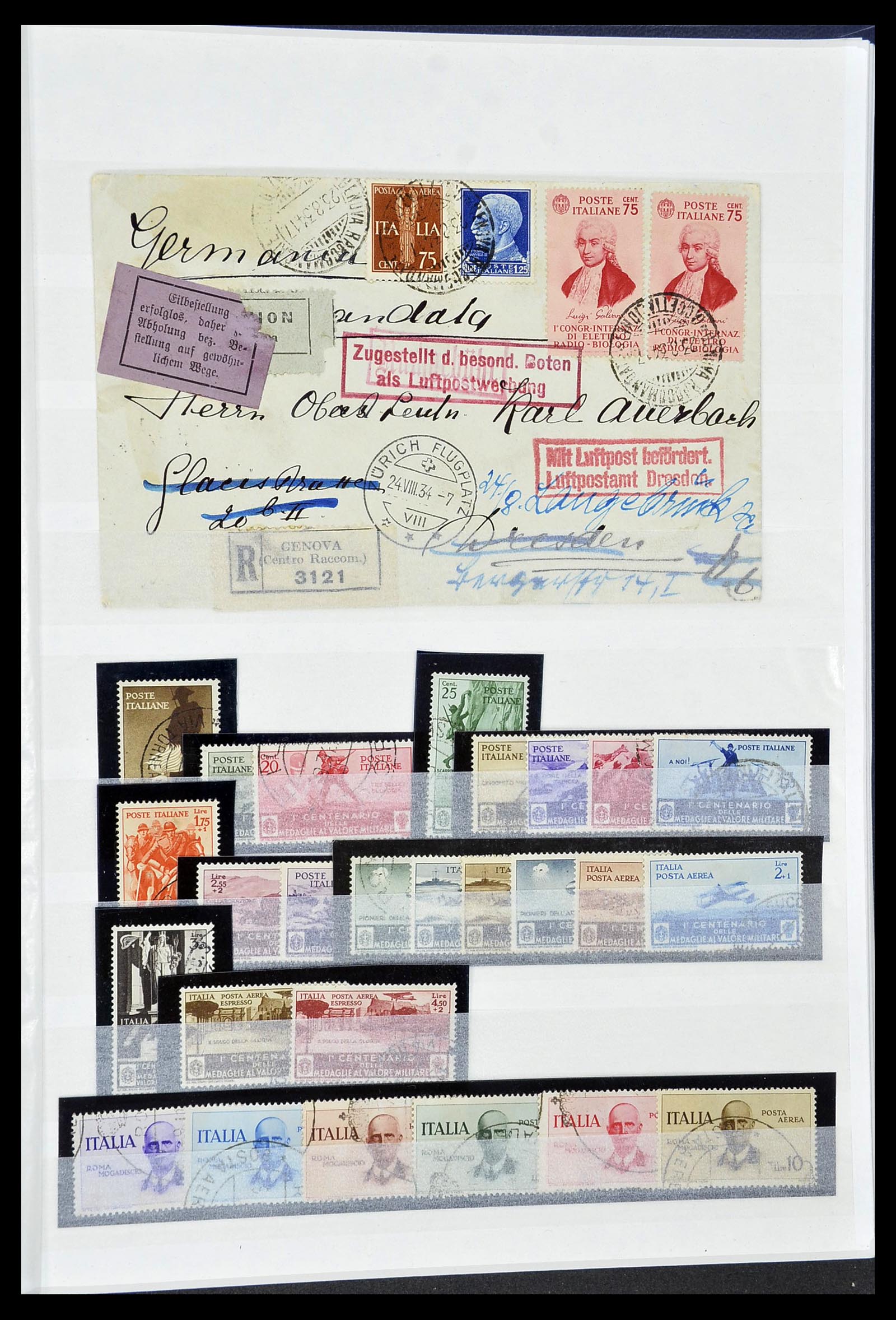 34206 047 - Postzegelverzameling 34206 Italië en gebieden 1861-2000.