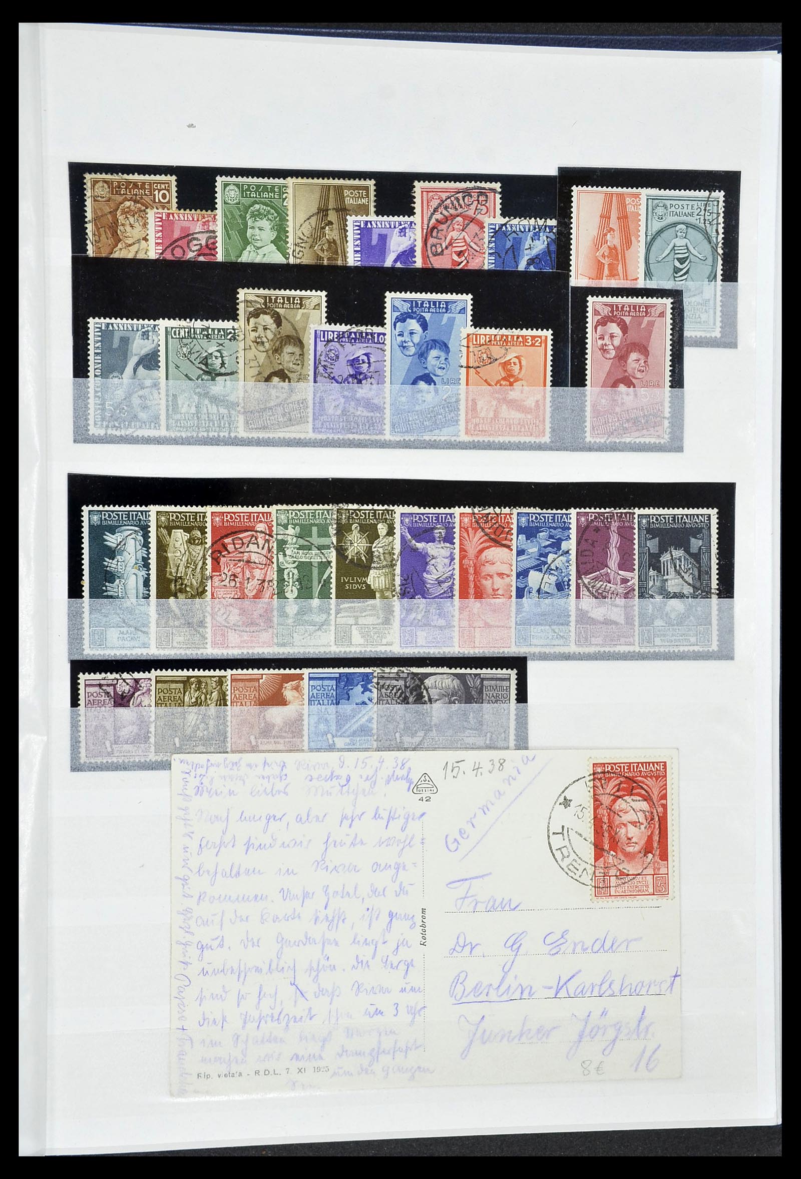 34206 049 - Postzegelverzameling 34206 Italië en gebieden 1861-2000.