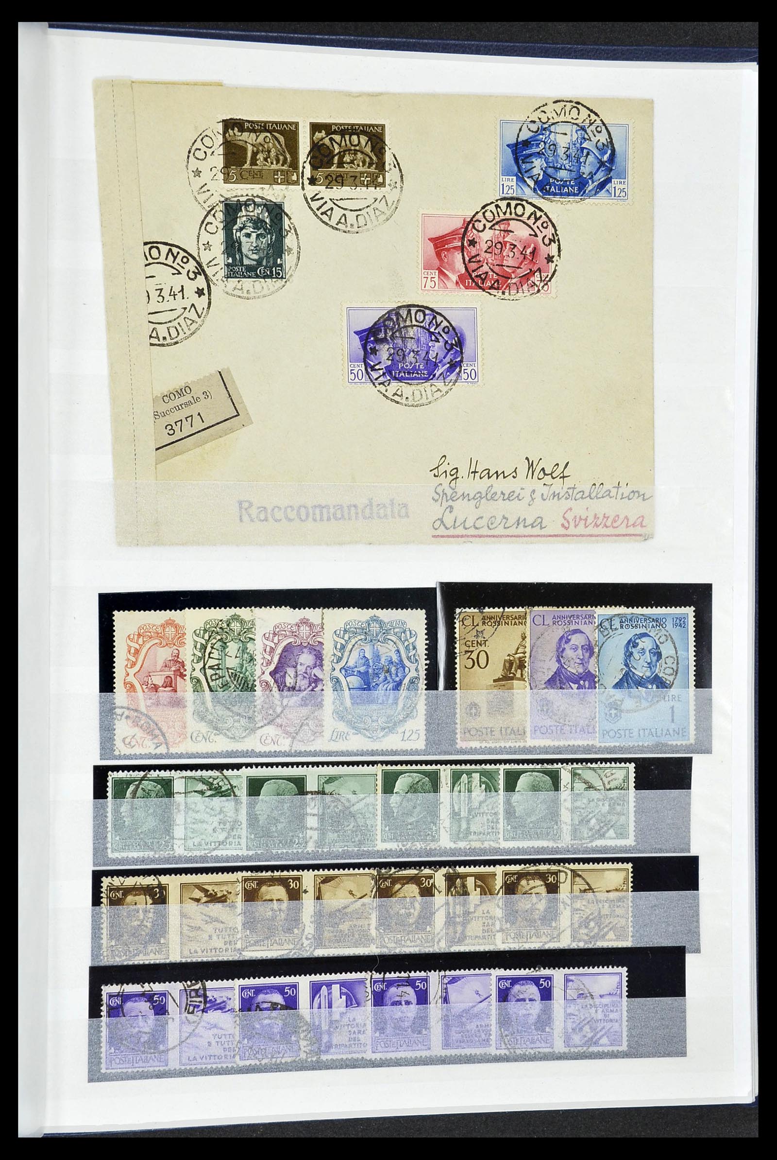 34206 051 - Postzegelverzameling 34206 Italië en gebieden 1861-2000.