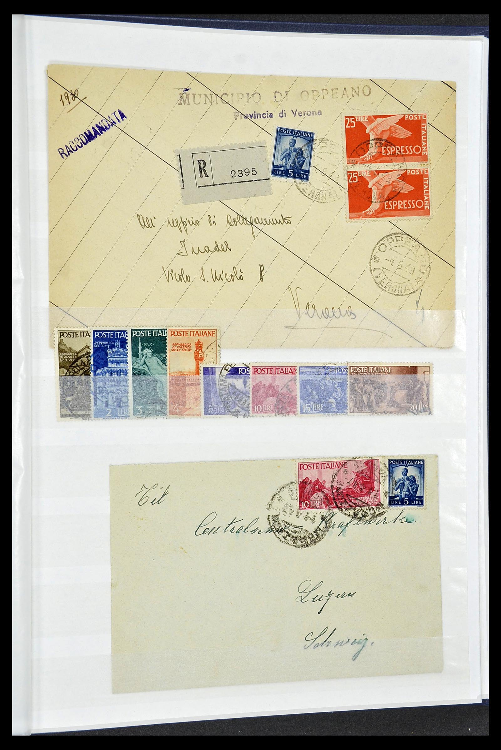 34206 054 - Postzegelverzameling 34206 Italië en gebieden 1861-2000.