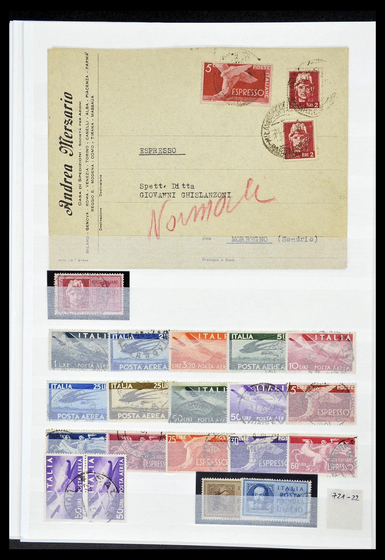 34206 055 - Postzegelverzameling 34206 Italië en gebieden 1861-2000.