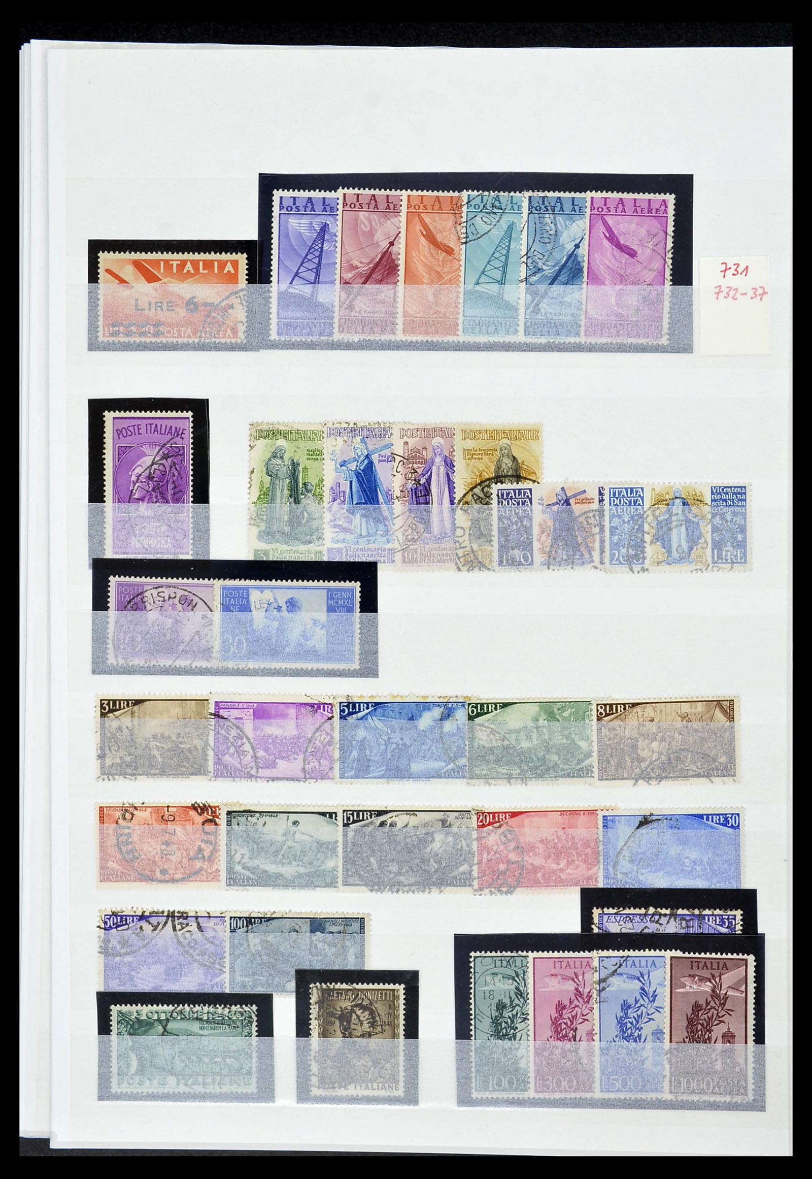 34206 056 - Postzegelverzameling 34206 Italië en gebieden 1861-2000.