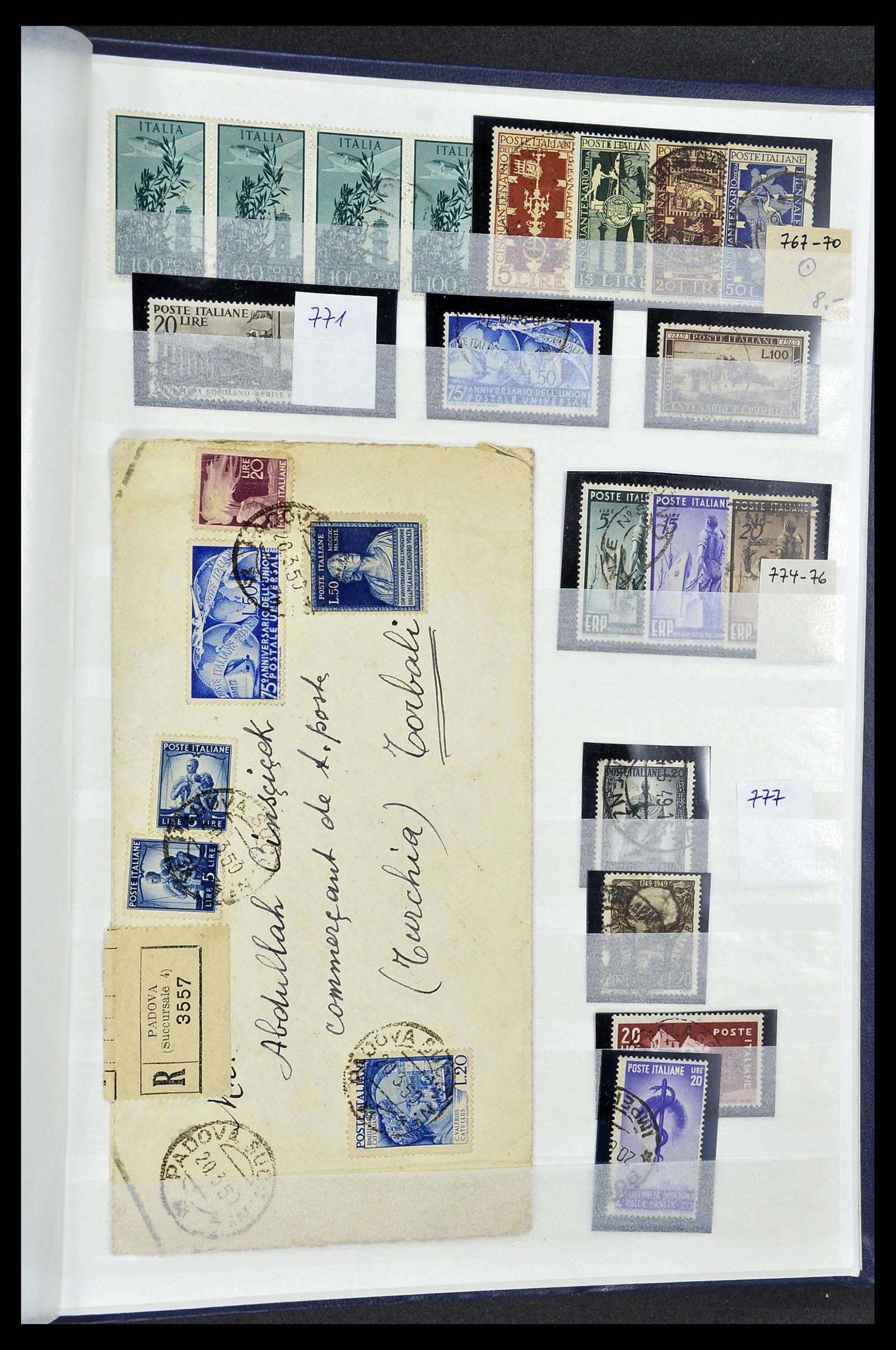 34206 057 - Postzegelverzameling 34206 Italië en gebieden 1861-2000.