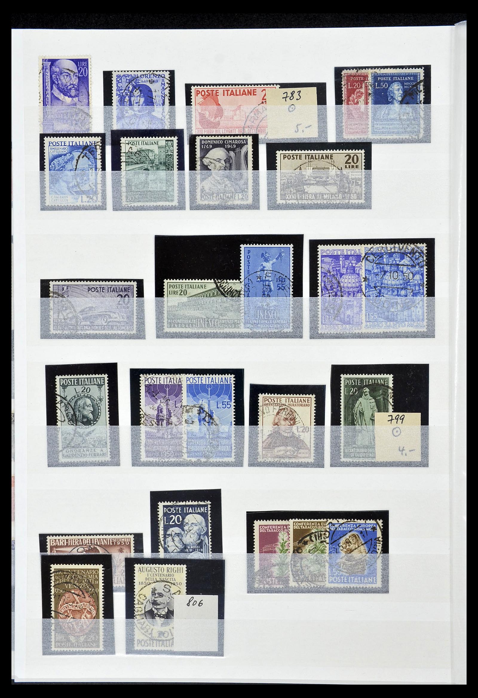 34206 058 - Postzegelverzameling 34206 Italië en gebieden 1861-2000.