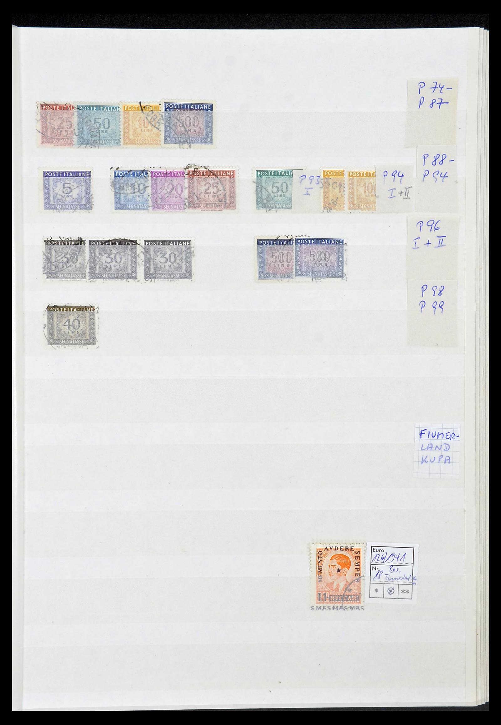 34206 069 - Postzegelverzameling 34206 Italië en gebieden 1861-2000.